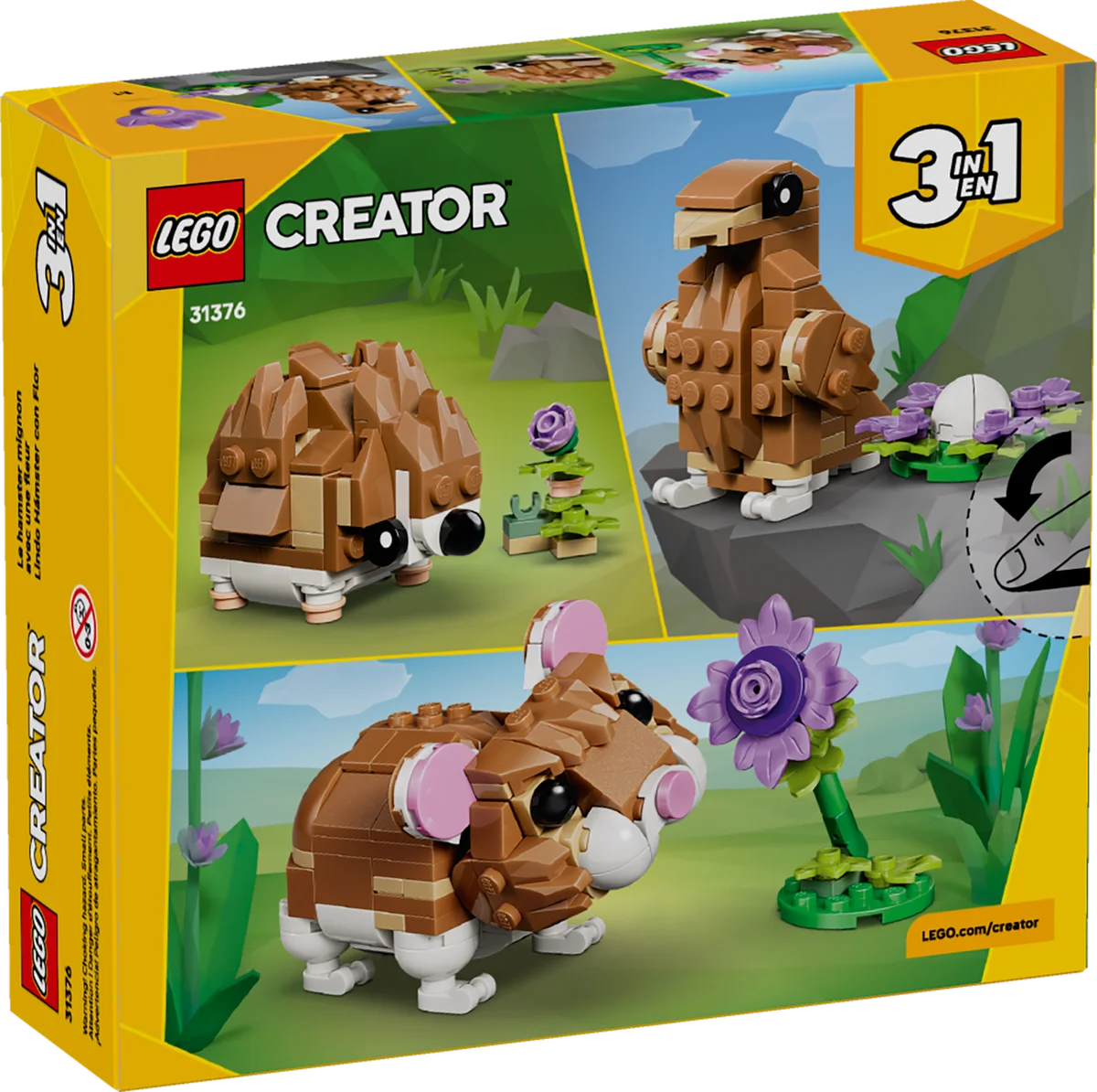 LEGO® 31376 LEGO Creator Uroczy chomik z kwiatkiem - zdjęcie 1