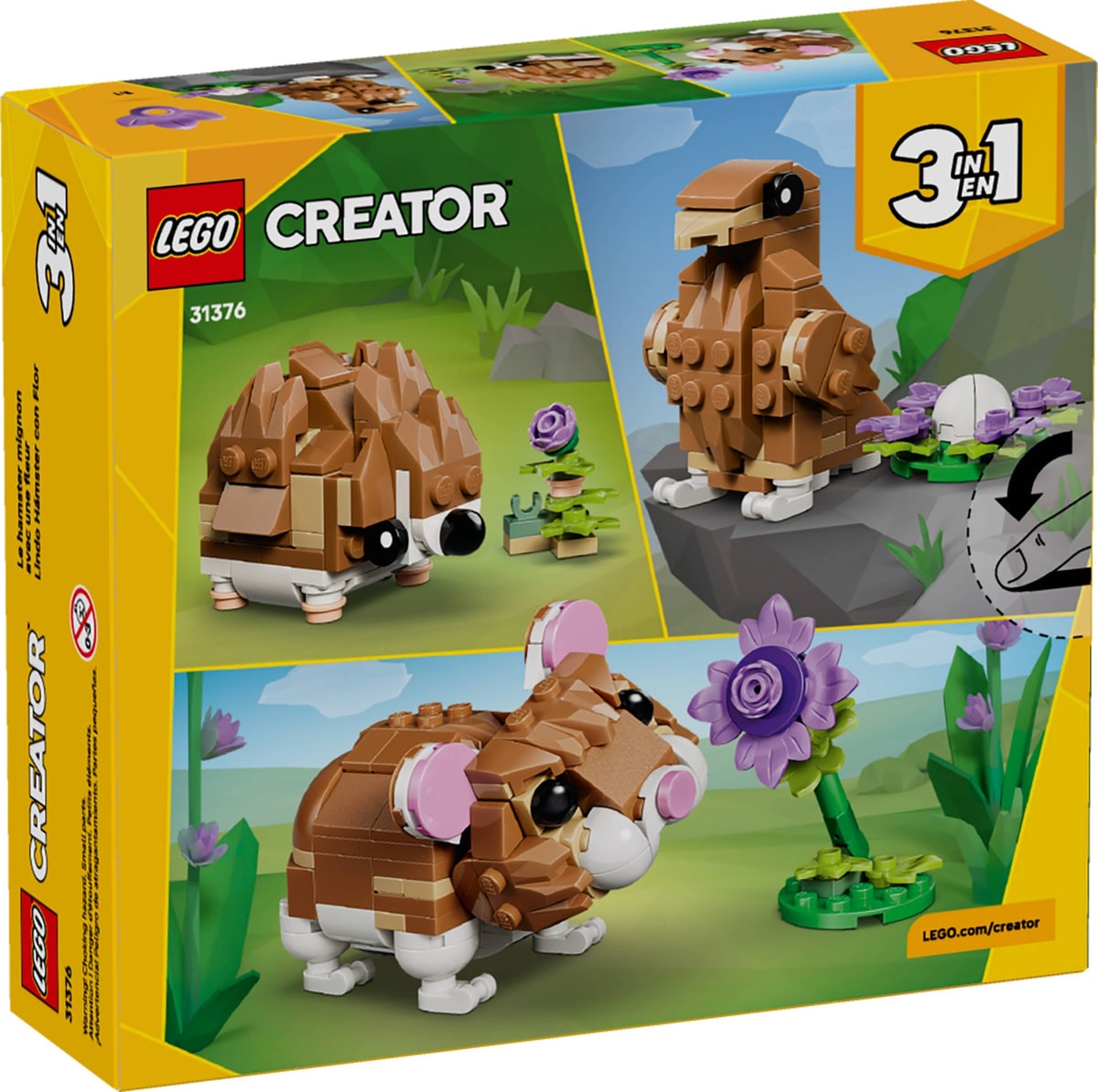 LEGO® 31376 Uroczy chomik z kwiatkiem - zdjęcie 3