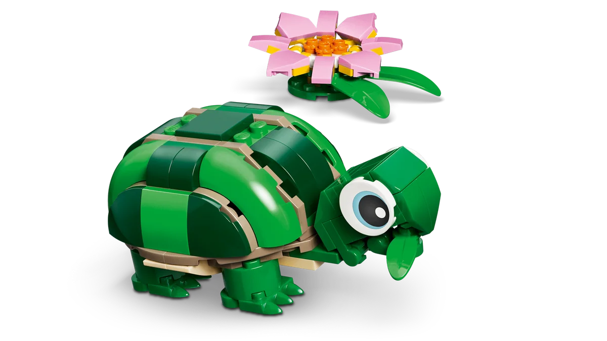 LEGO® 31377 3W1 Klocki Żółw I Kwiat LILII Wodnej Kameleon Żabka - zdjęcie 8