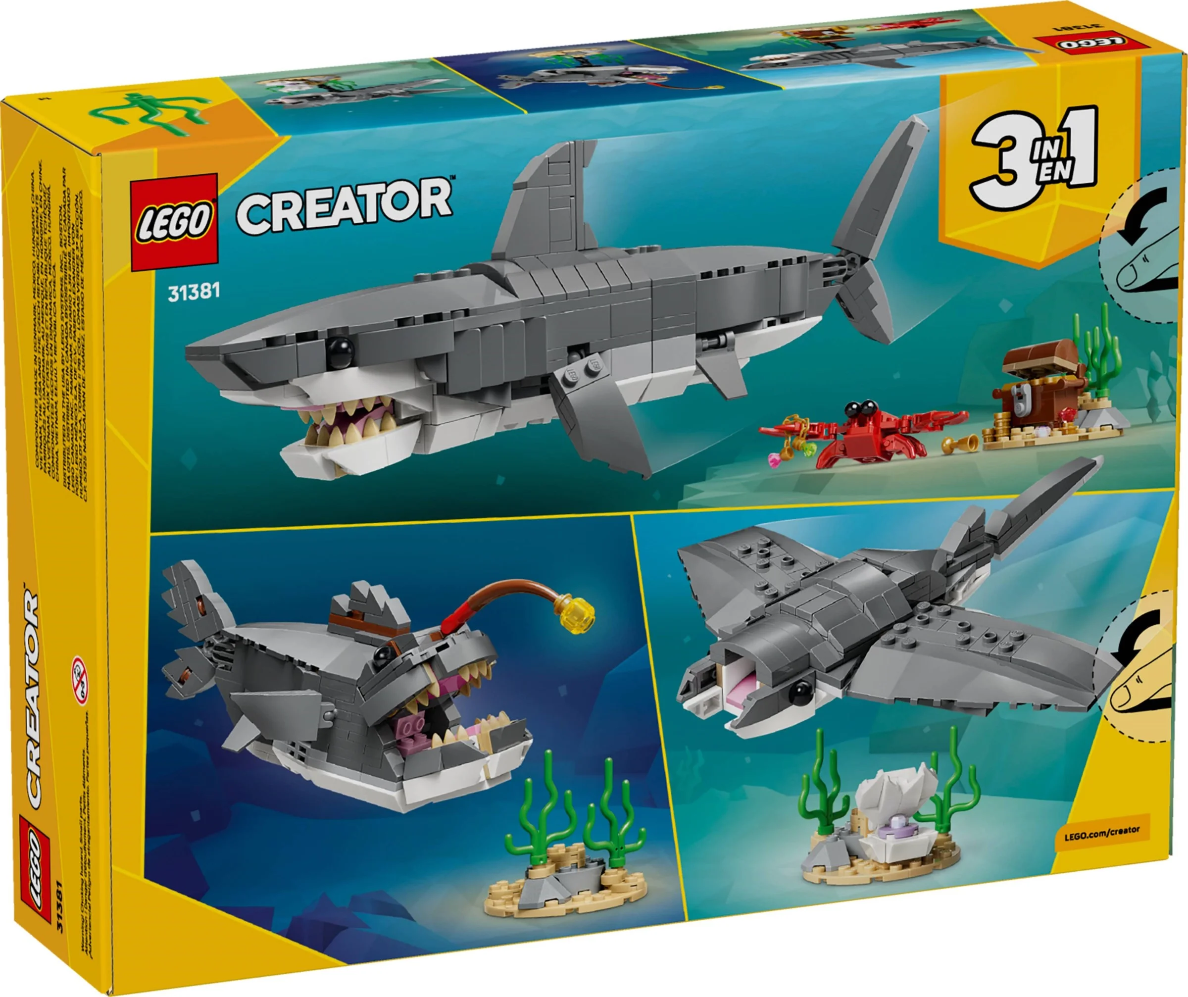 LEGO® 31381 Groźny Rekin i Skrzynia Ze Skarbem - zdjęcie 2
