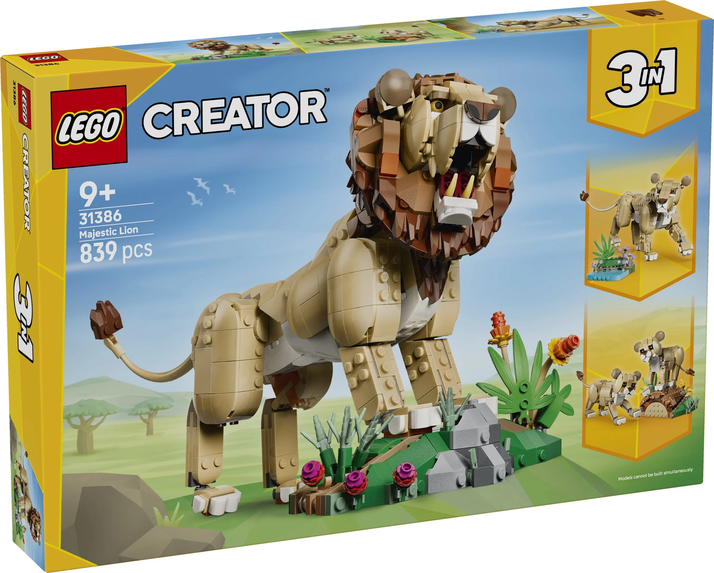 LEGO® 31386 Dzikie zwierzęta: Dumny lew - zdjęcie 1