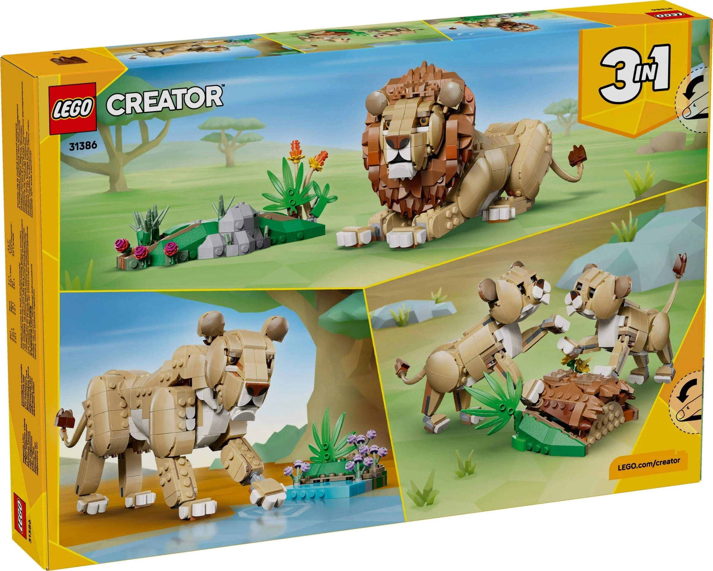 LEGO® 31386 Dzikie zwierzęta: Dumny lew - zdjęcie 2