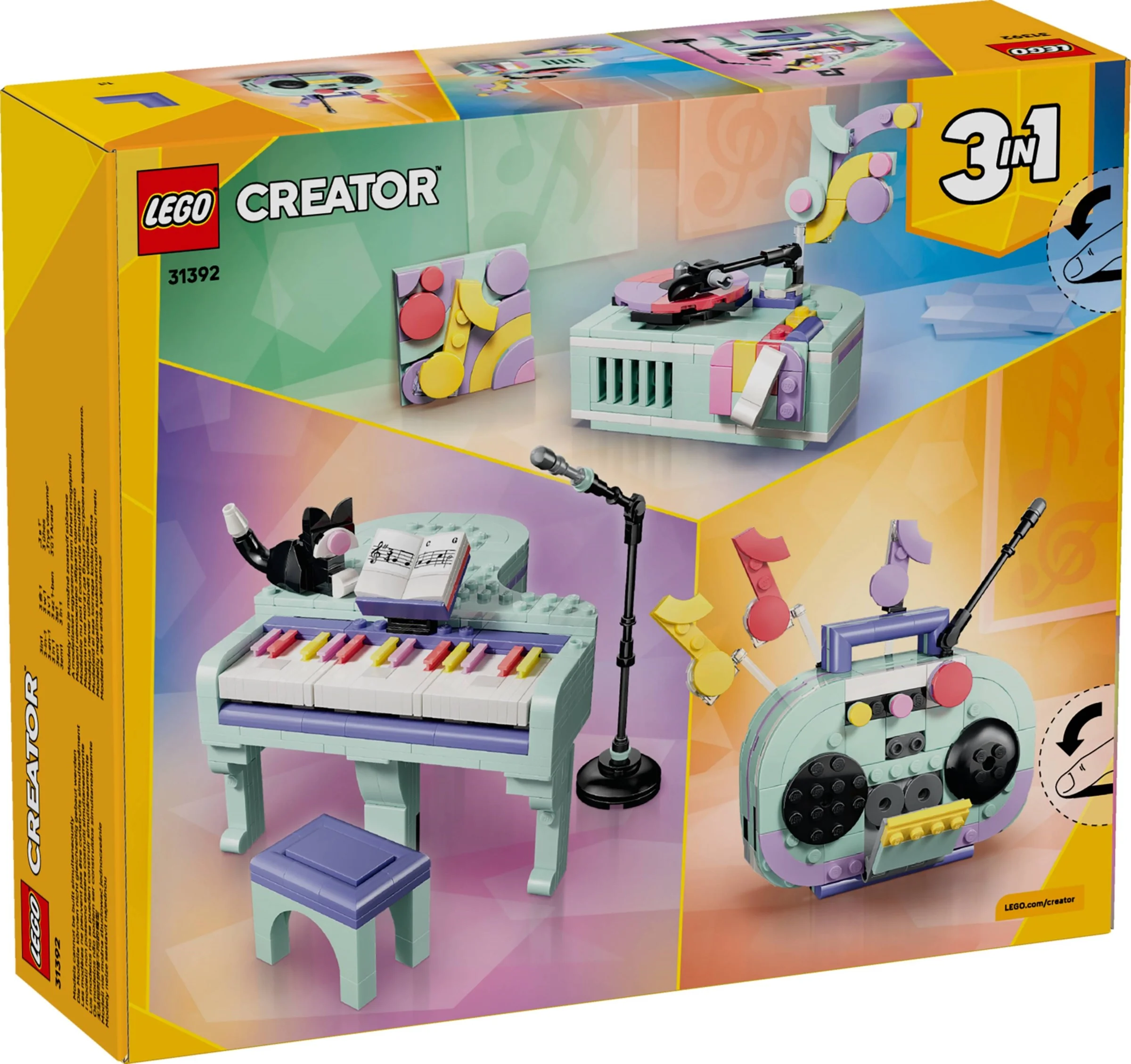 LEGO® 31392 Dekoracyjny fortepian z kotem - zdjęcie 1