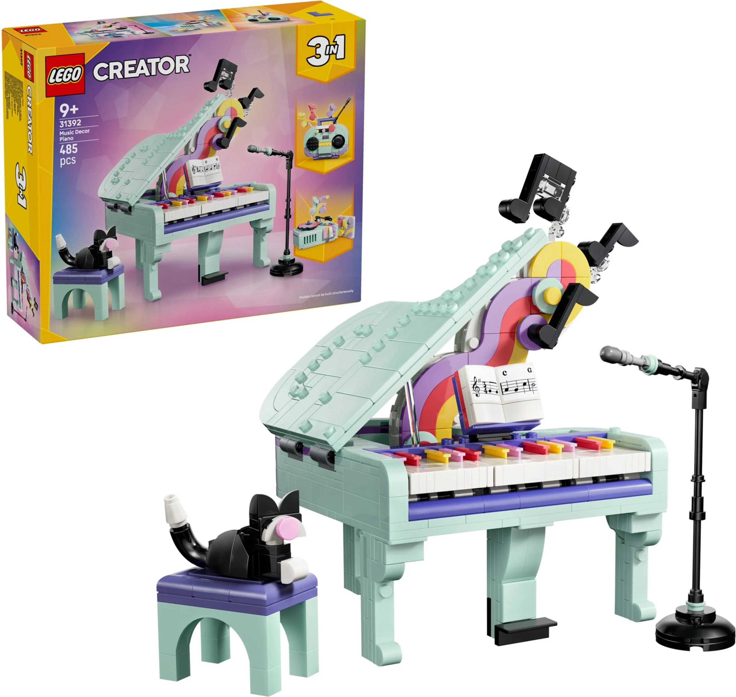LEGO® 31392 Dekoracyjny fortepian z kotem - zdjęcie 2