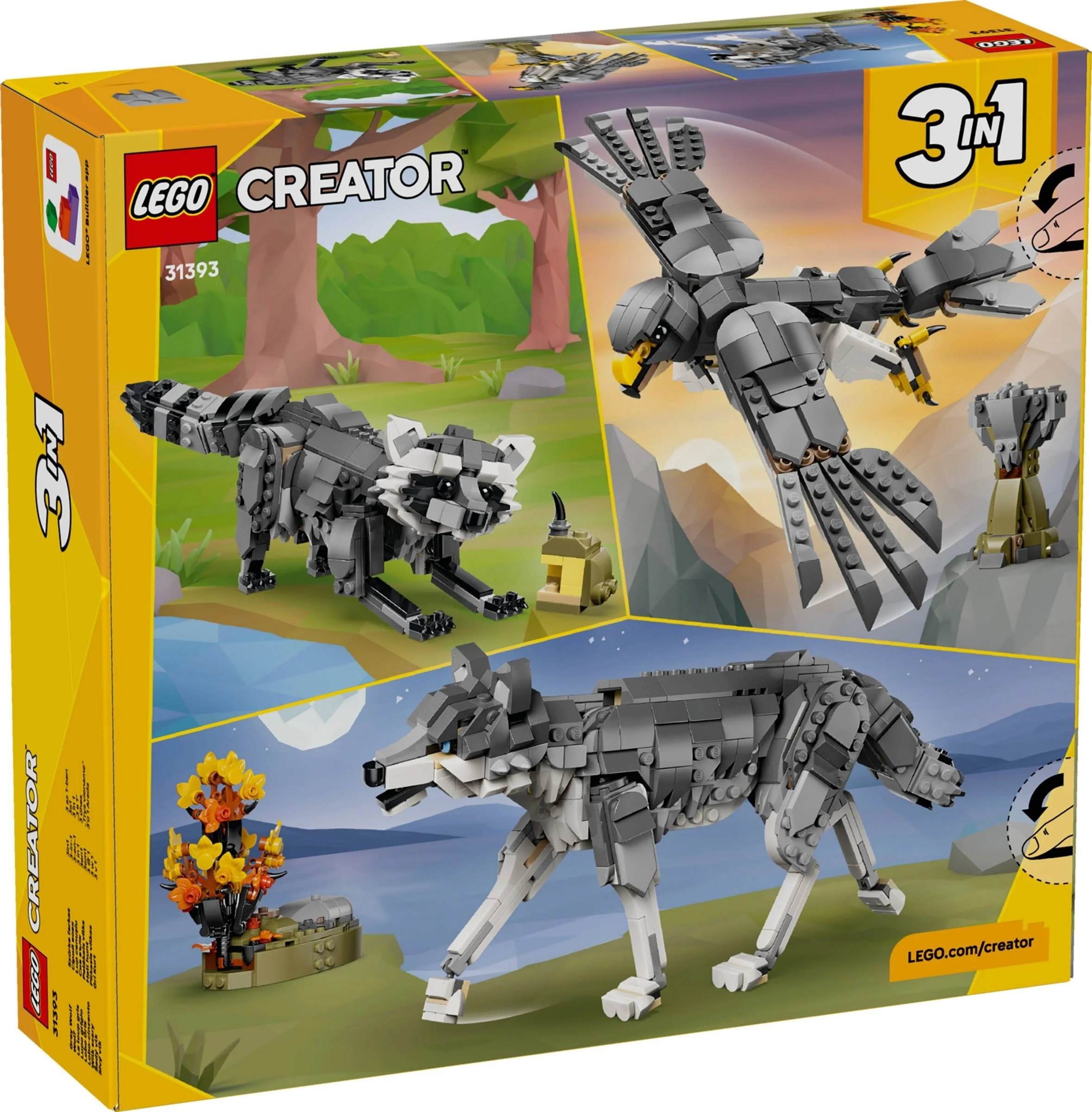 LEGO® 31393 Leśne zwierzęta: Wilk szary - zdjęcie 2