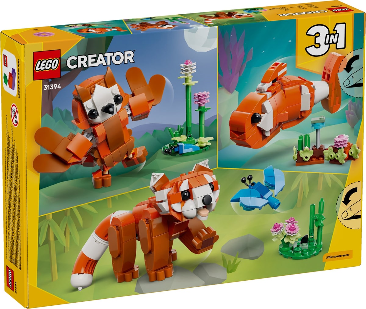 LEGO® 31394 Urocze zwierzątka: Panda ruda - zdjęcie 1