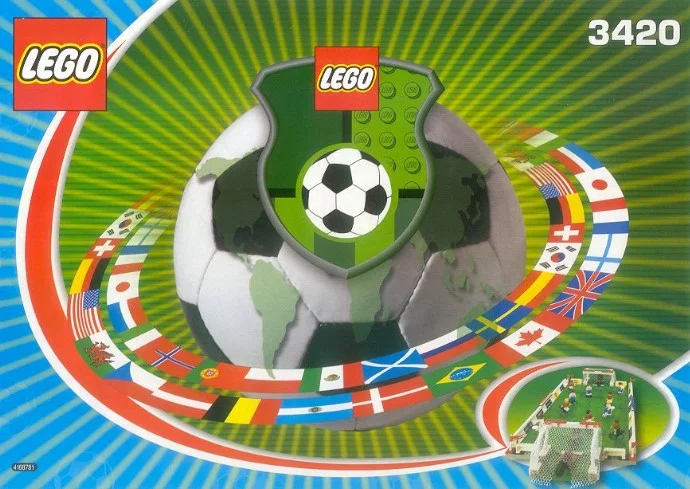 LEGO® 3420 nowy Lego Sports Football Japońska wersja Totalny Unikat Misb 2002 - zdjęcie 1