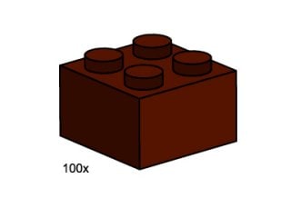 2 x 2 Brown Bricks