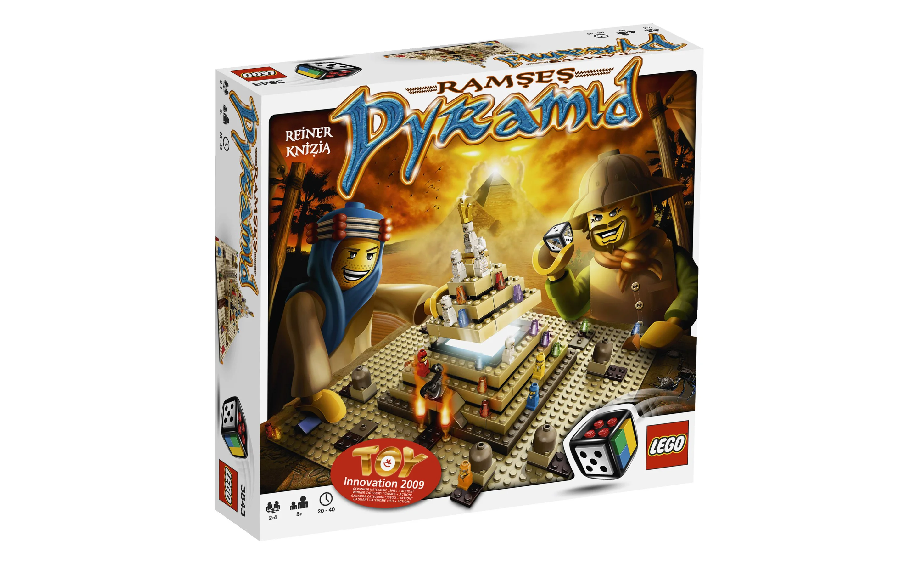 LEGO® 3843 Pyramid gra planszowa Piramida Ramzes Egipt Faraon Misb - zdjęcie 3