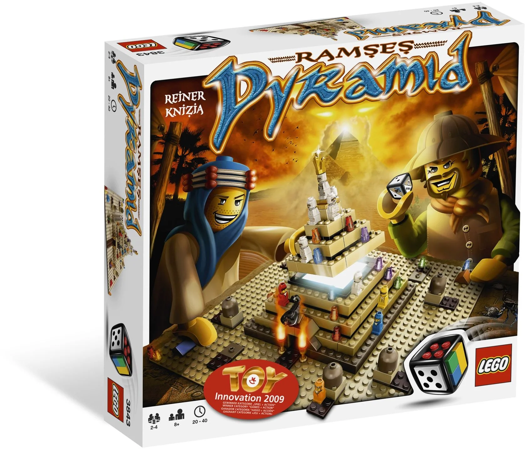 LEGO® 3843 Pyramid gra planszowa Piramida Ramzes Egipt Faraon Misb - zdjęcie 10