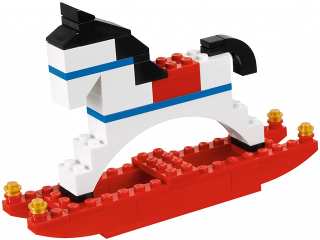 Lego Koń na biegunach konik Święta polybag Mikołaj Misb 2012