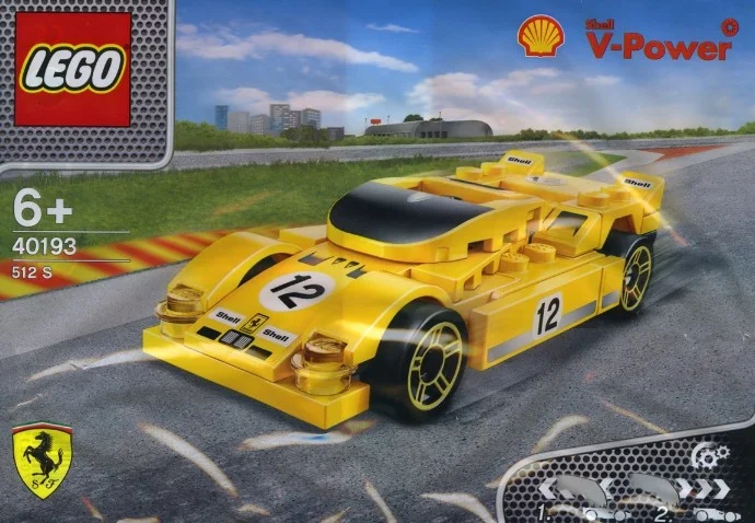 LEGO® 40193 nowy Lego Racers Ferrari 512 S shell Misb 2014 - zdjęcie 1