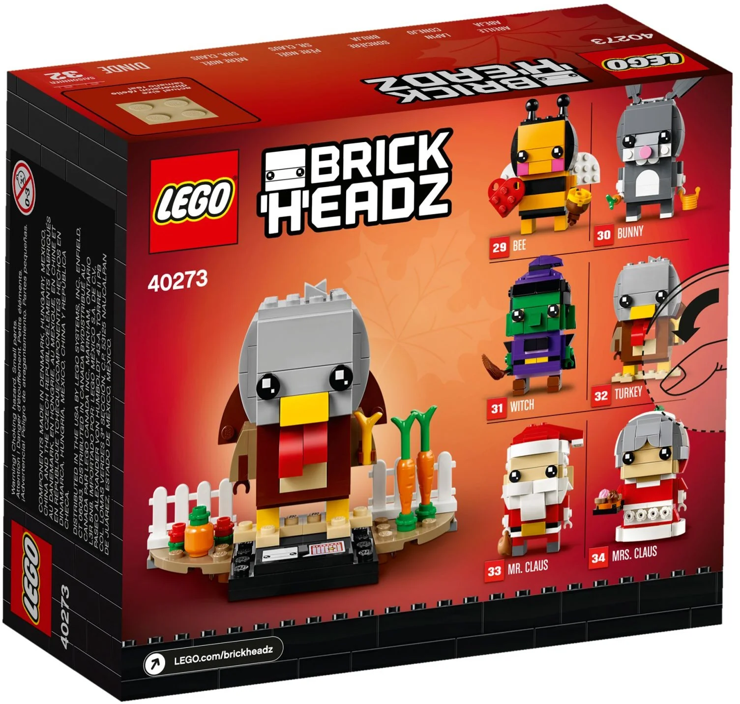 LEGO® 40273 Lego BrickHeadz Indyk na Święto Dziękczynienia - zdjęcie 4