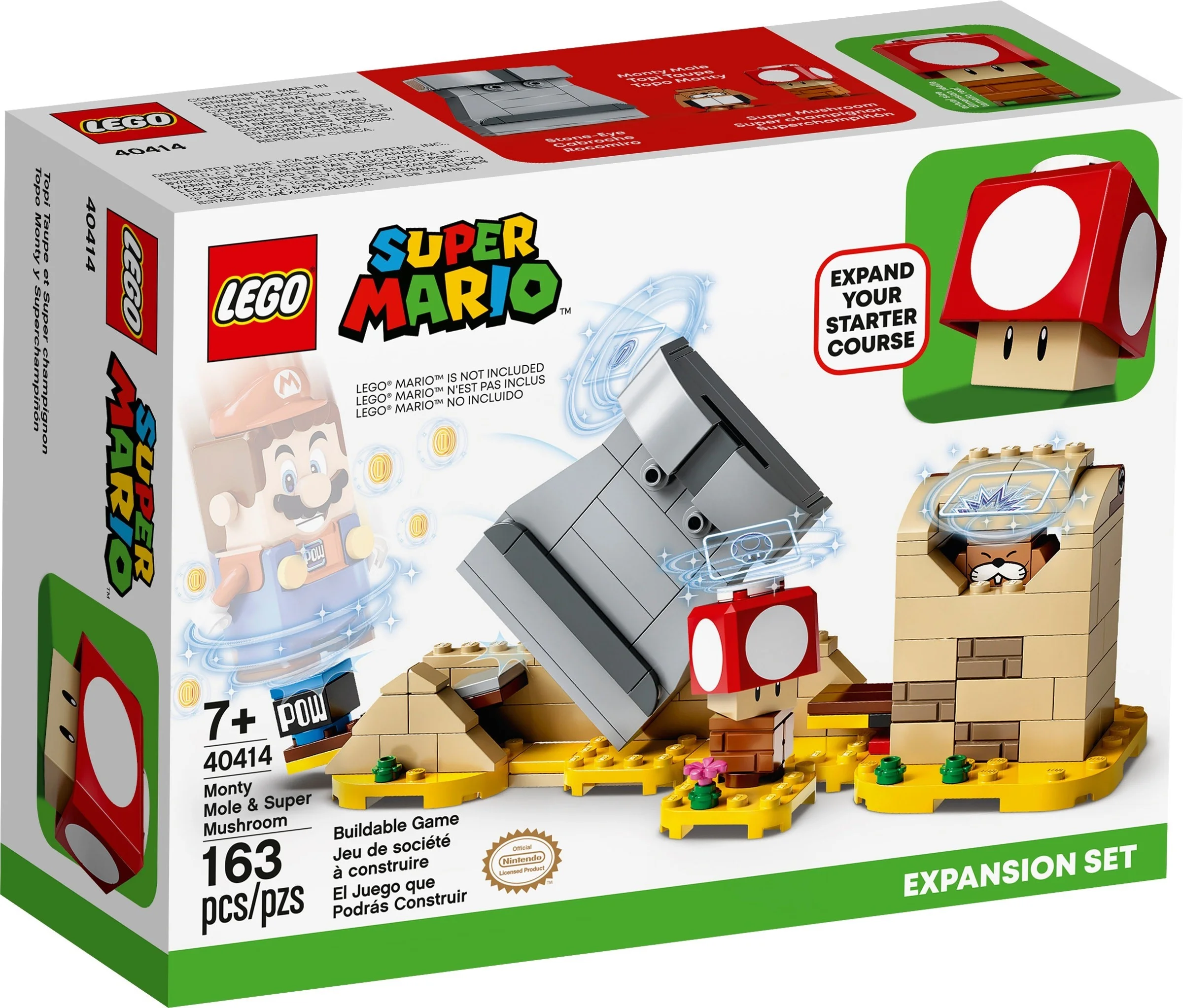 Lego Mario Monty Mole i supergrzyb Nowy