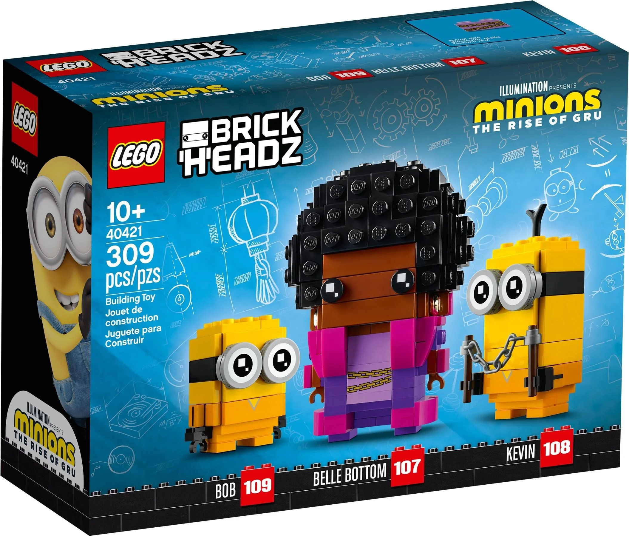 LEGO® 40421 Lego BrickHeadz Belle Bottom, Minionki Kevin i Bob - zdjęcie 2