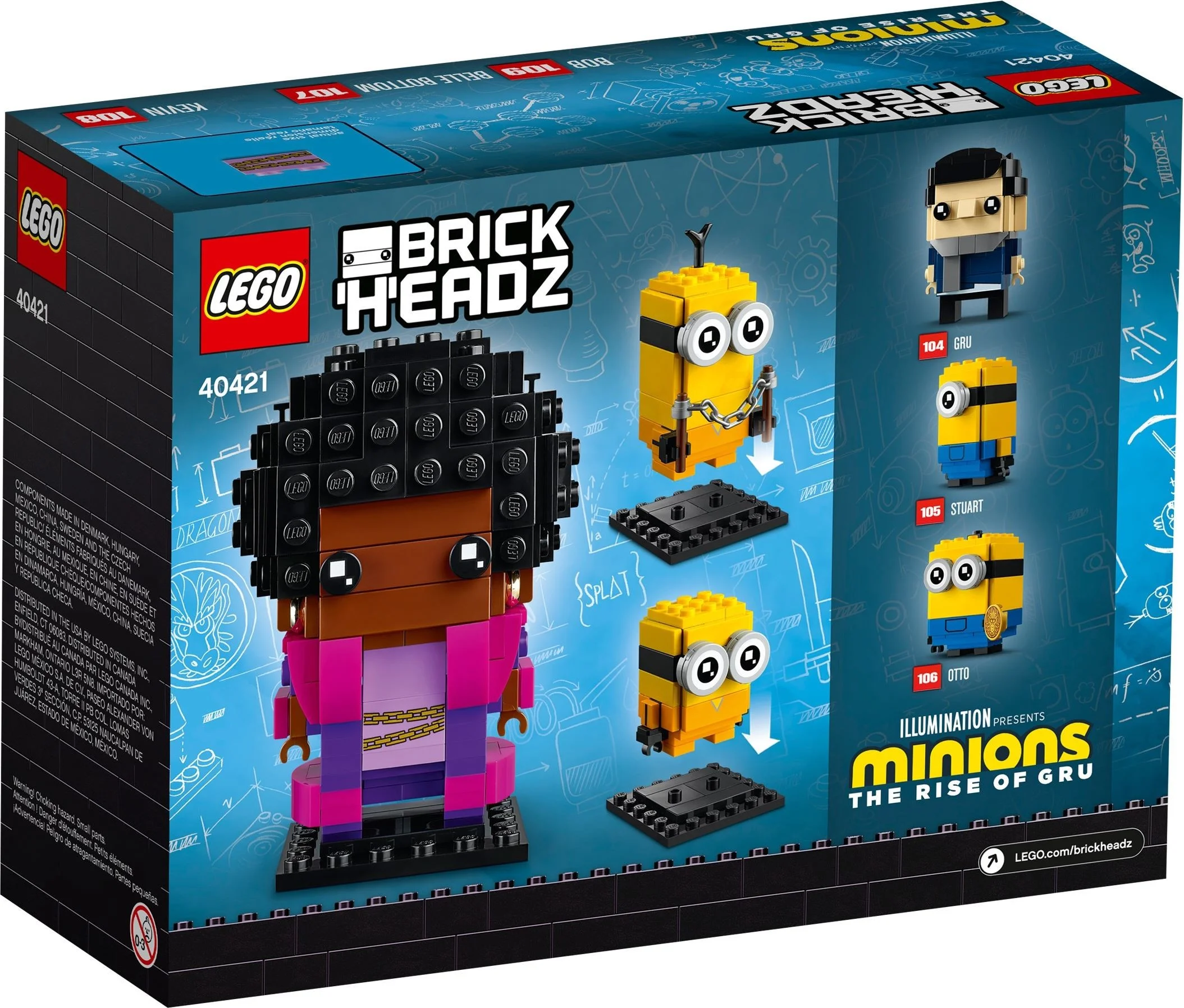 LEGO® 40421 Lego BrickHeadz Belle Bottom, Minionki Kevin i Bob - zdjęcie 6