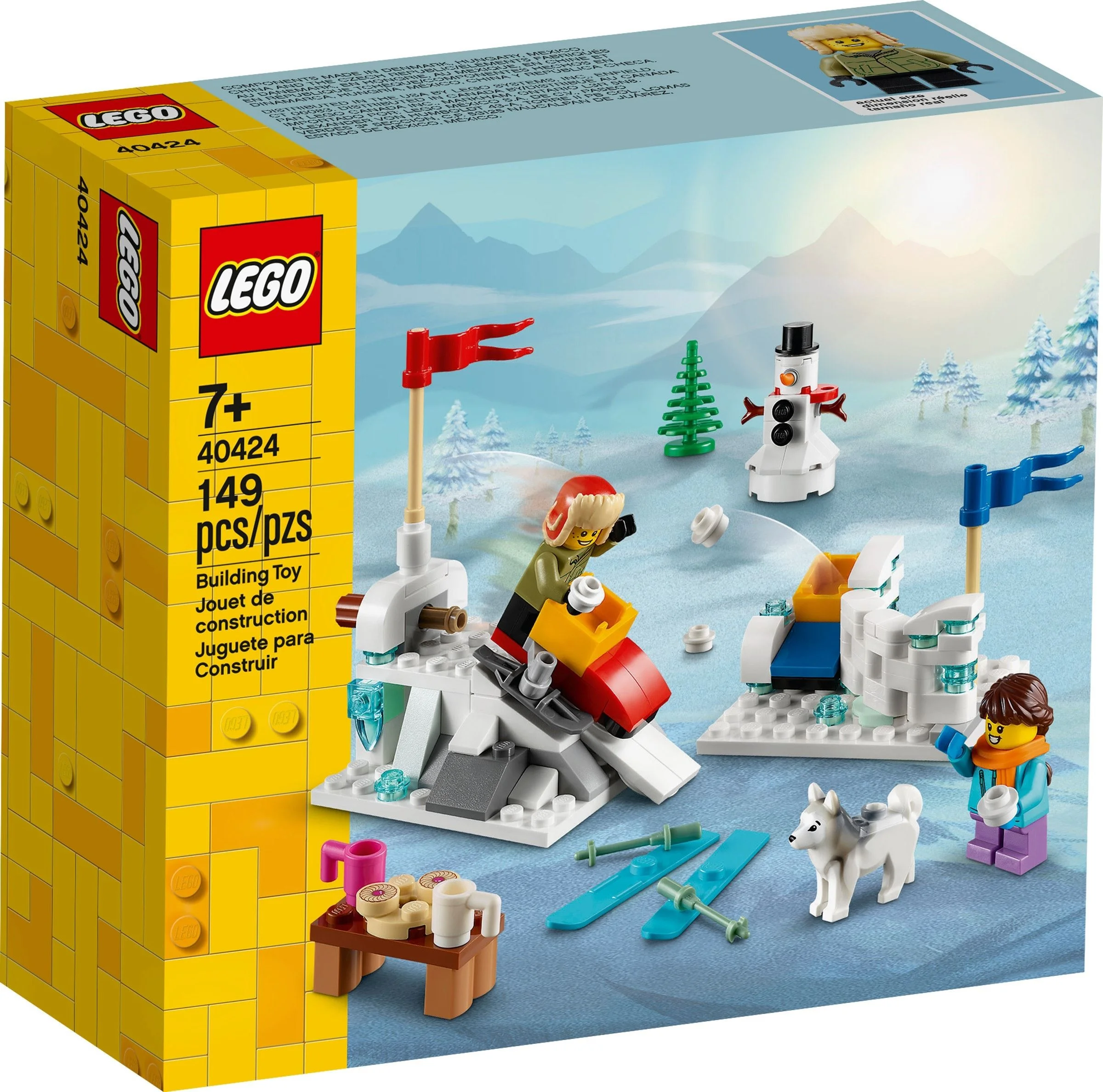 LEGO® 40424 Lego Zabawa śnieżkami Zestaw Zimowy Klocki - zdjęcie 2