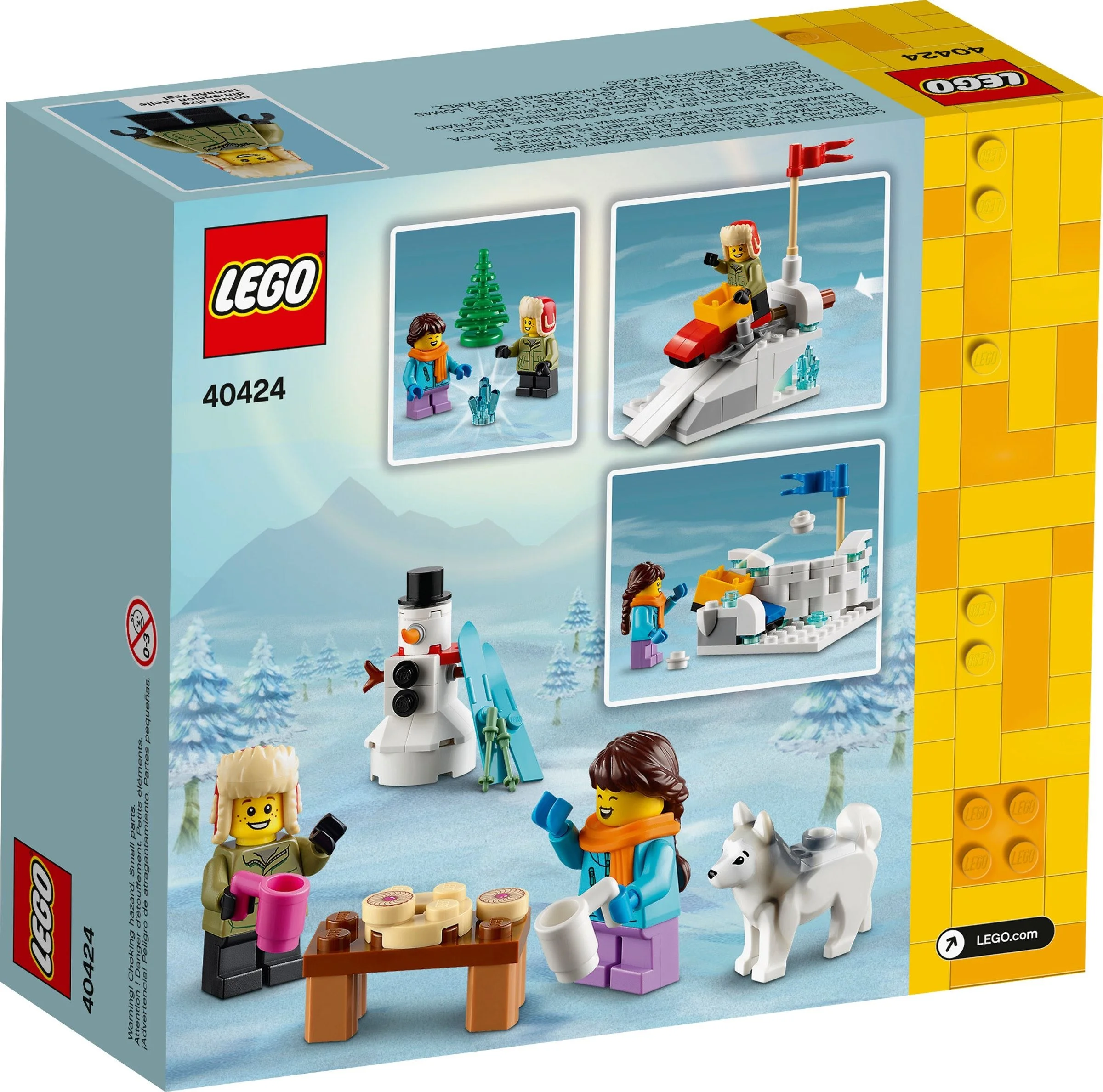 LEGO® 40424 Lego Zabawa śnieżkami Zestaw Zimowy Klocki - zdjęcie 3