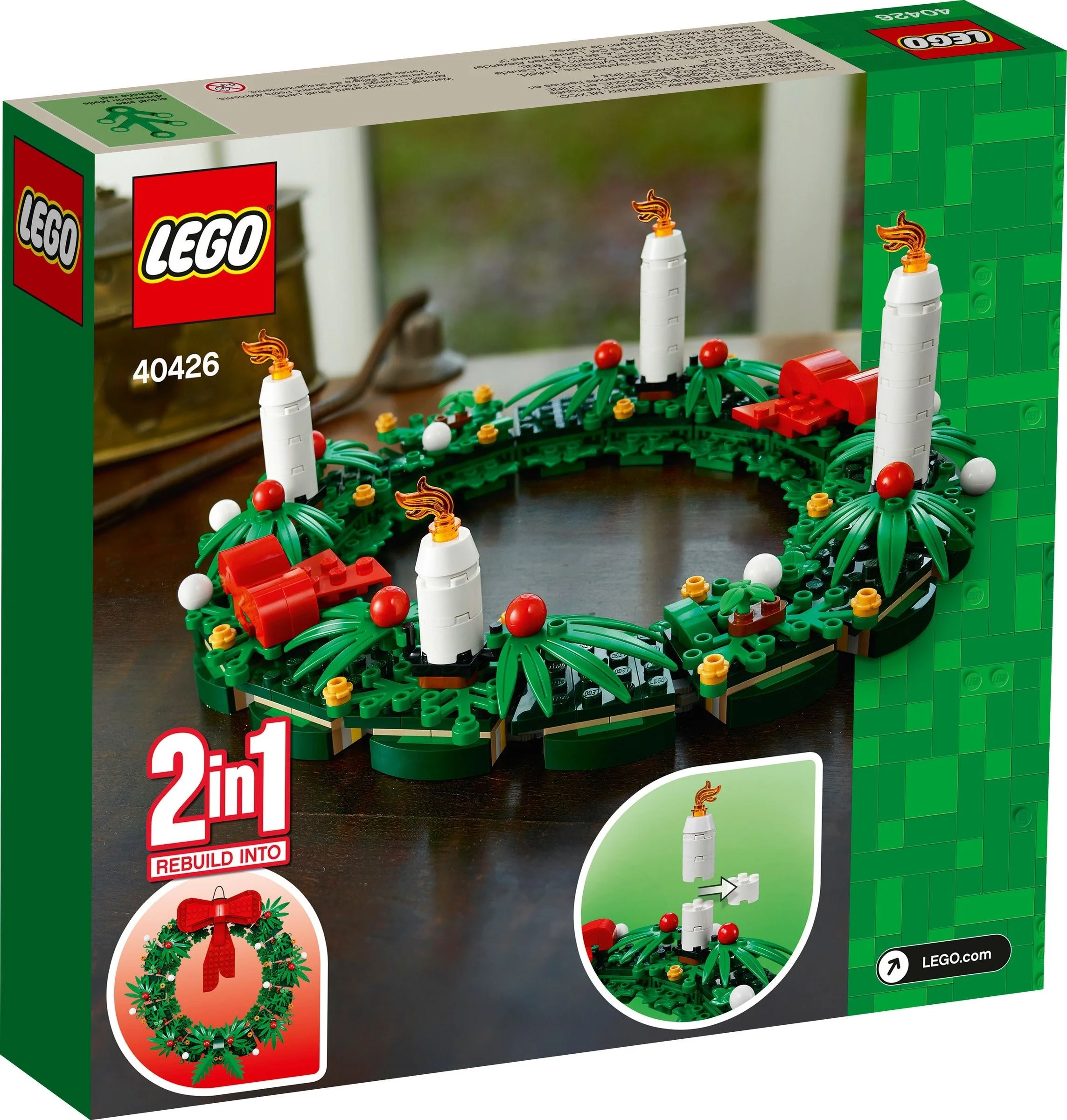 LEGO® 40426 Lego Bożonarodzeniowy wieniec 2 w 1 - zdjęcie 3