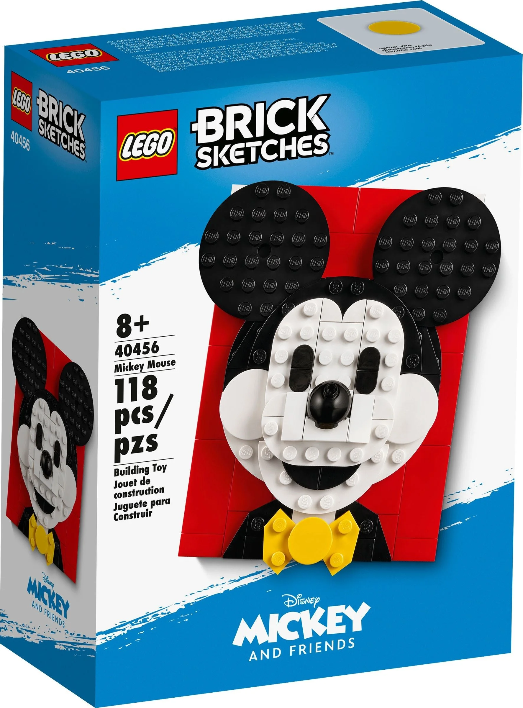 LEGO® 40456 Zestaw Lego Brick Sketches Myszka Mickey 2 x brelok Lego