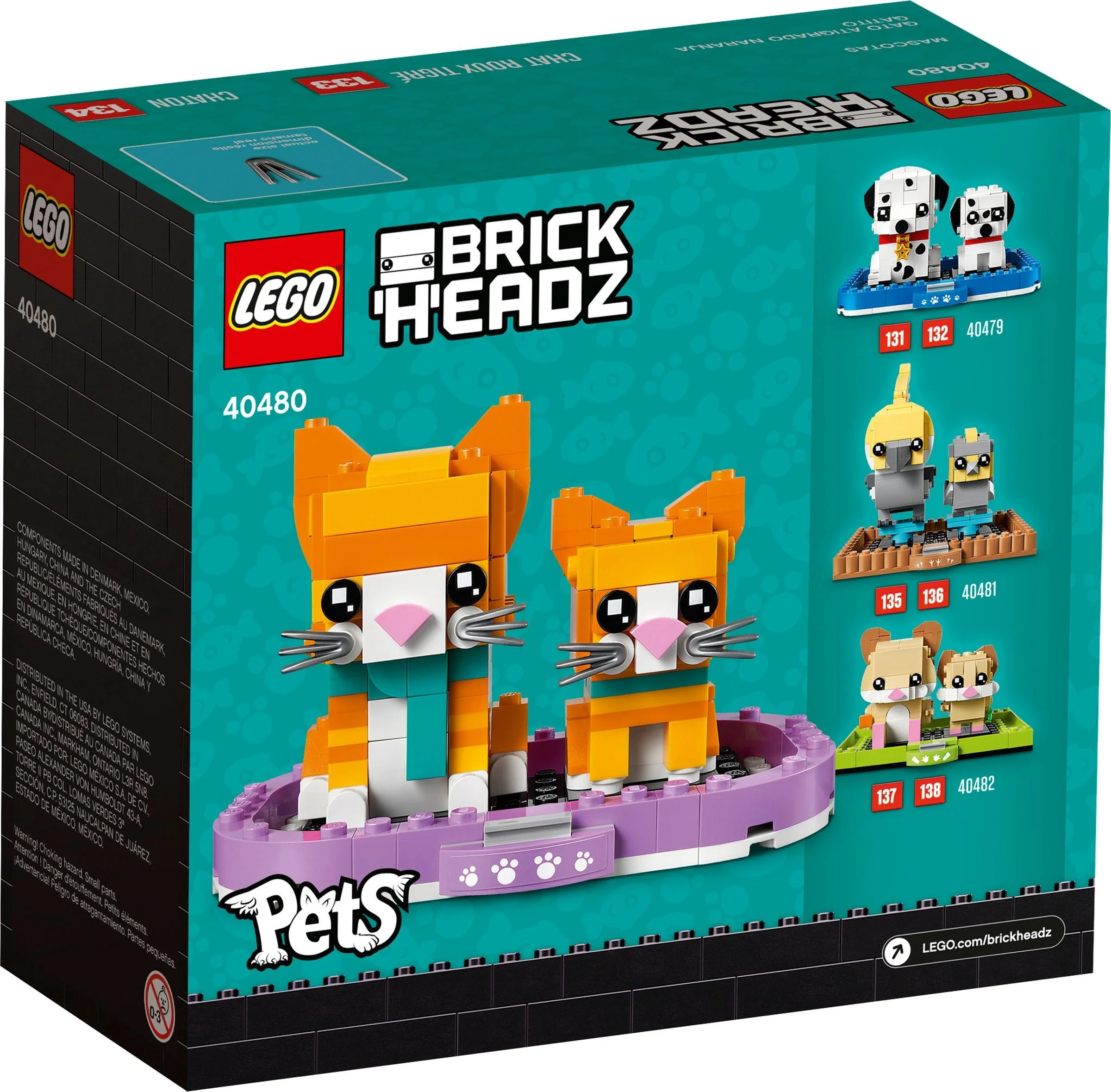 LEGO® 40480 Lego BrickHeadz Pręgowany rudy kot - zdjęcie 3