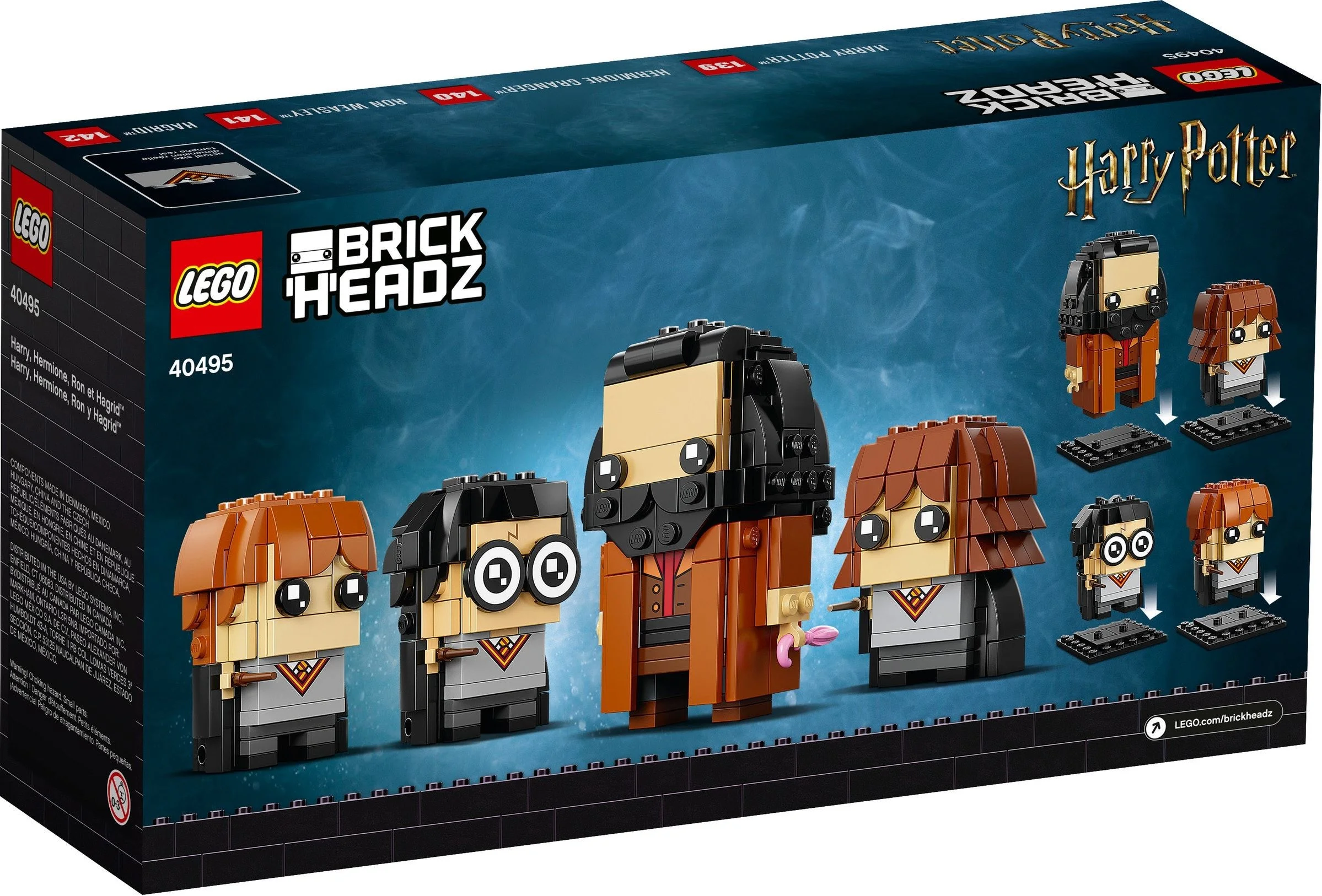 LEGO® 40495 Harry, Hermiona, Ron, Hagrid 2 x brelok Lego - zdjęcie 3