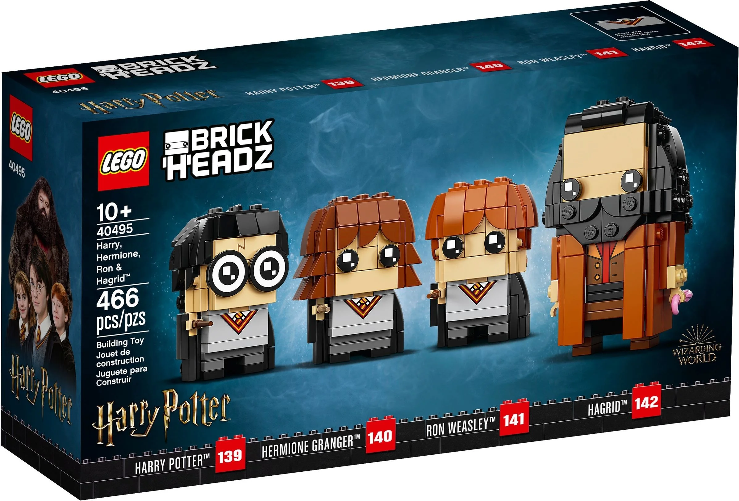 LEGO® 40495 Harry, Hermiona, Ron, Hagrid 2 x brelok Lego - zdjęcie 1