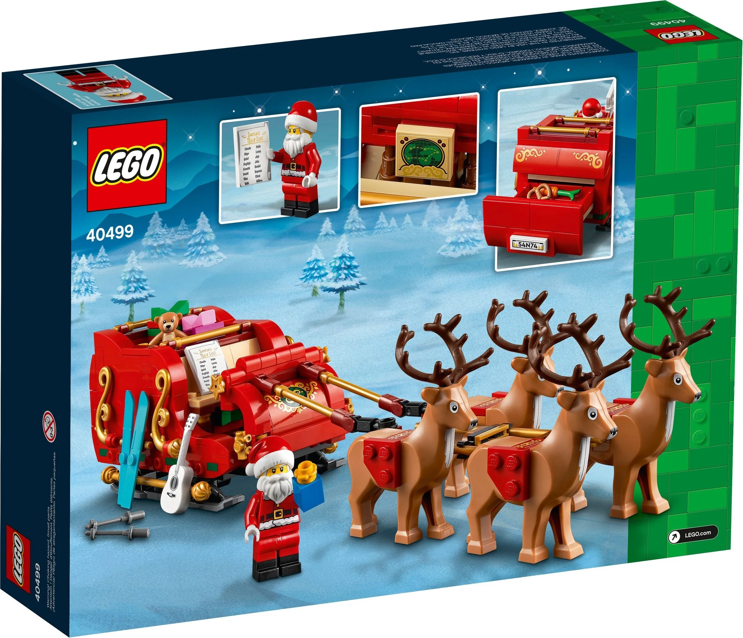 LEGO® 40499 Iconic Sanie Świętego Mikołaja - zdjęcie 3