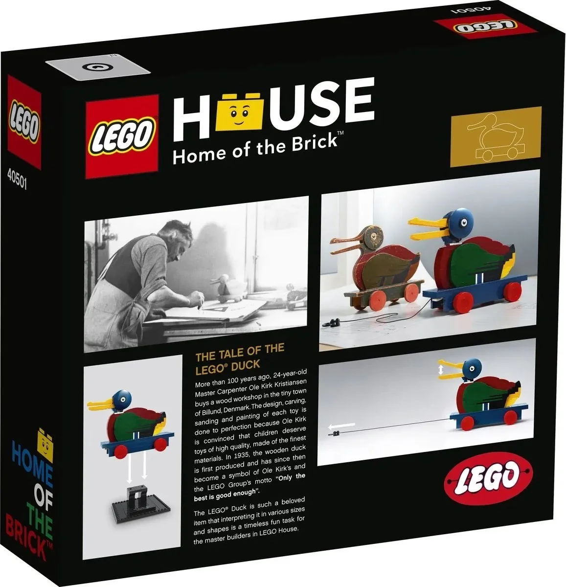 LEGO® 40501 Chd: Lego House Drewniana kaczka