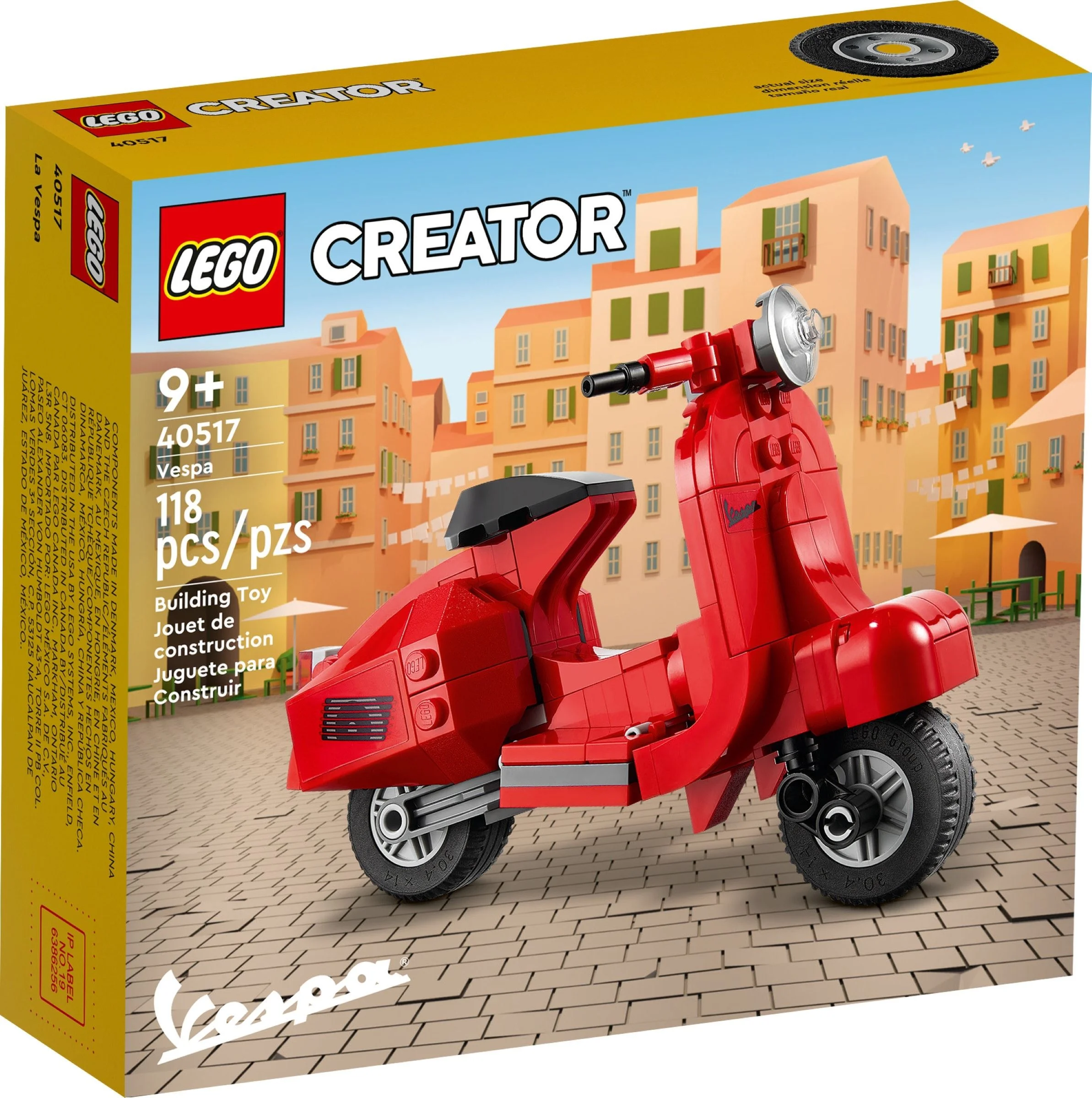 LEGO® 40517 Skuter Vespa 9+ Nowy - zdjęcie 1