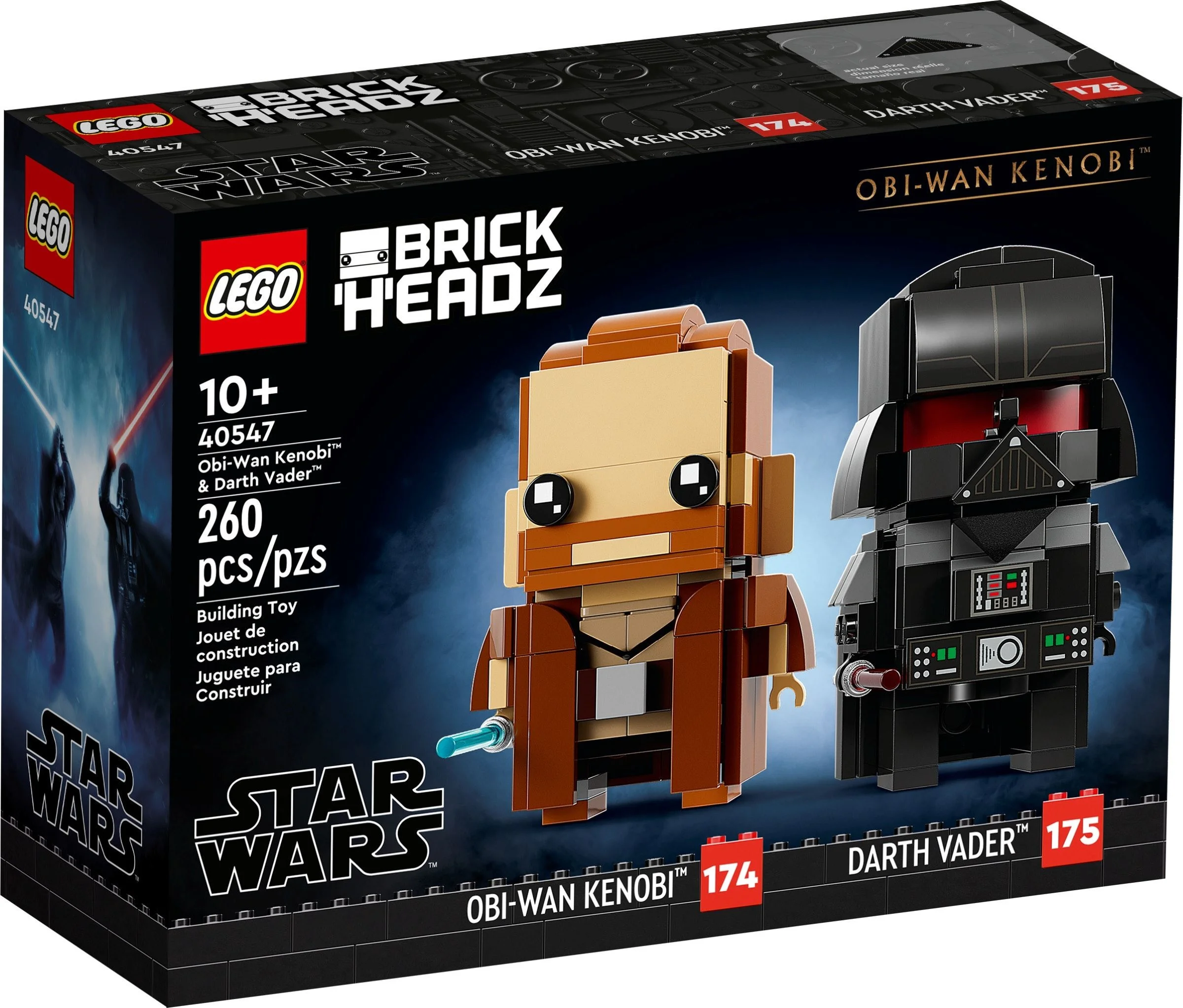 LEGO® 40547 Unikat Lego Star Wars Celebration Brickheadz Obi-Wan Vader Misb 2022 - zdjęcie 1