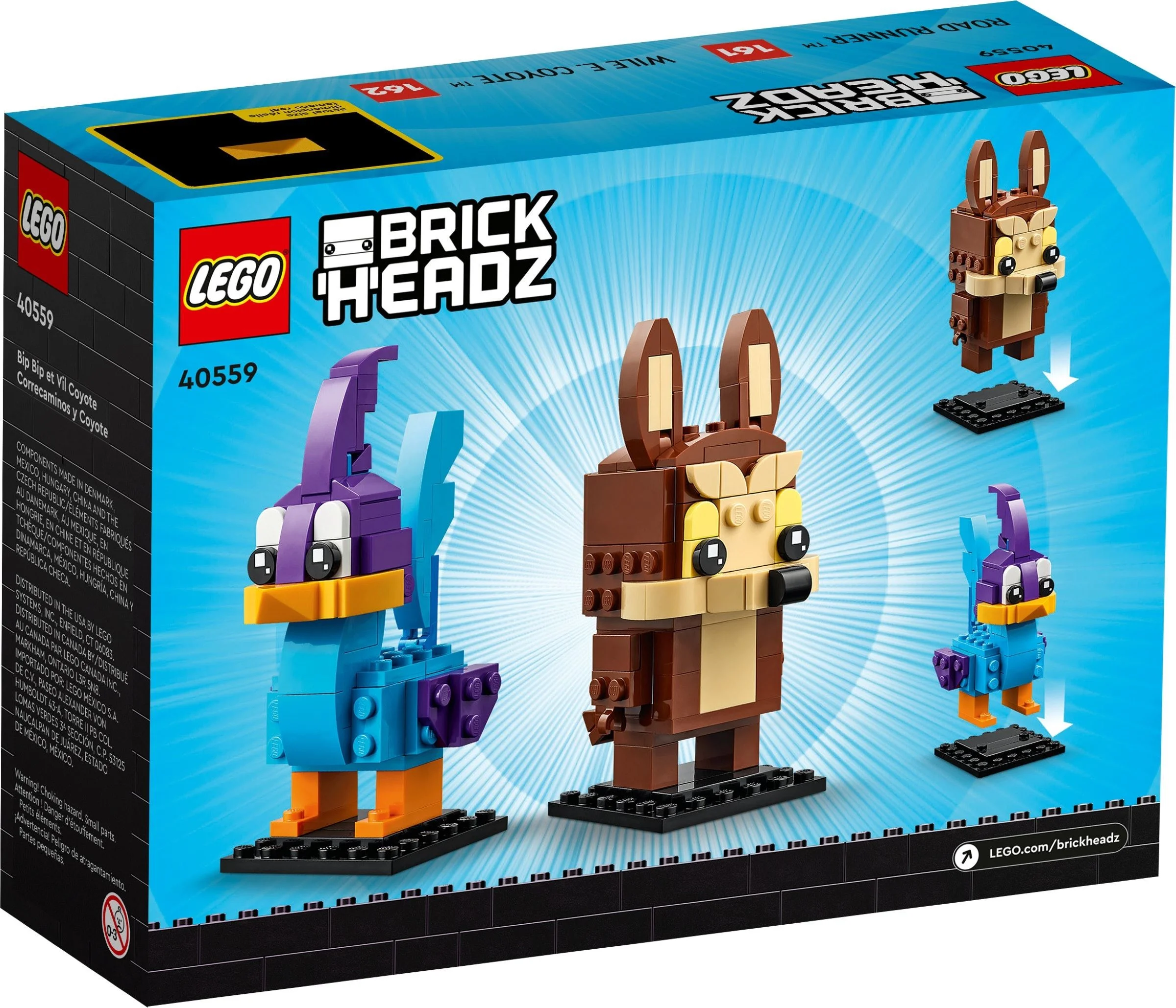LEGO® 40559 Klocki Lego BrickHeadz Struś Pędziwiatr i Kojot 205 elementów - zdjęcie 6