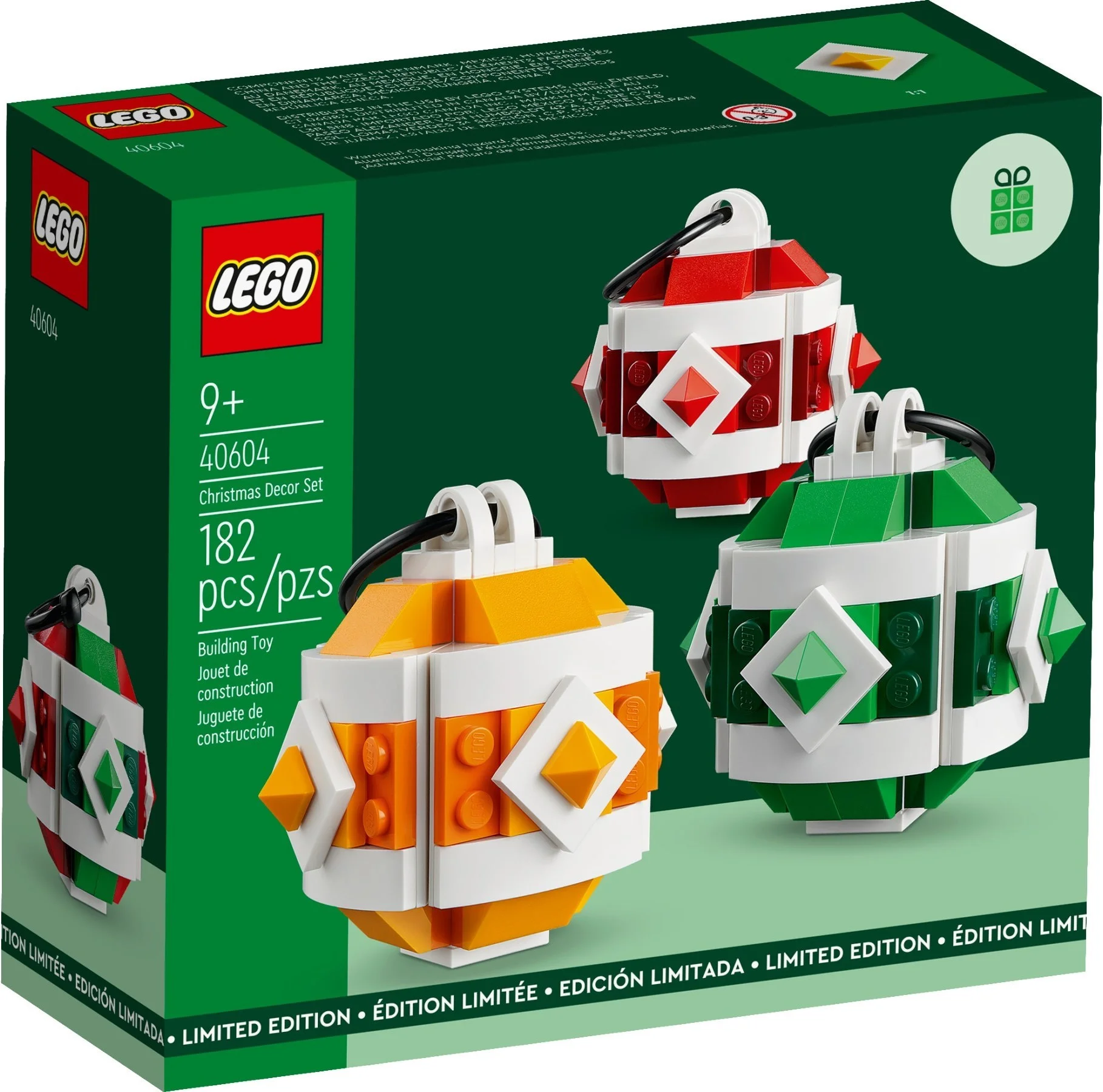 LEGO® 40604 Świąteczne bombki na choinkę 3 sztuki - zdjęcie 2