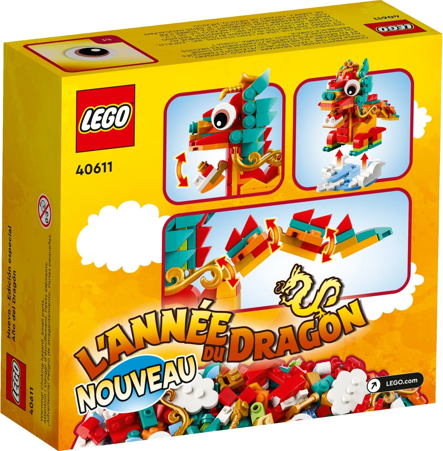 LEGO® 40611 Klocki Lego Okolicznościowe Rok smoka 214 el - zdjęcie 3