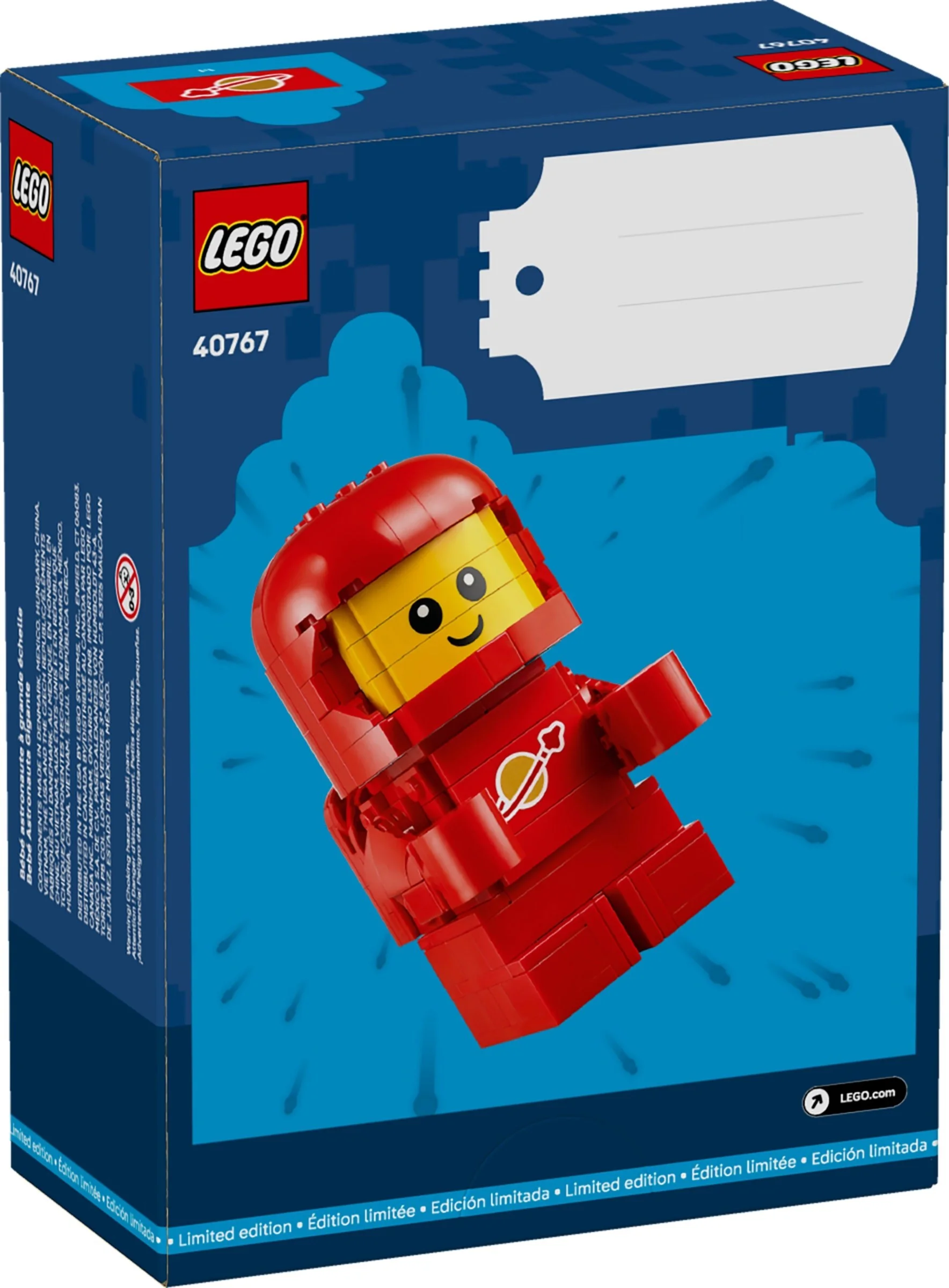 LEGO® 40767 Powiększony mały astronauta Kosmos Astronauta Limitowane - zdjęcie 3