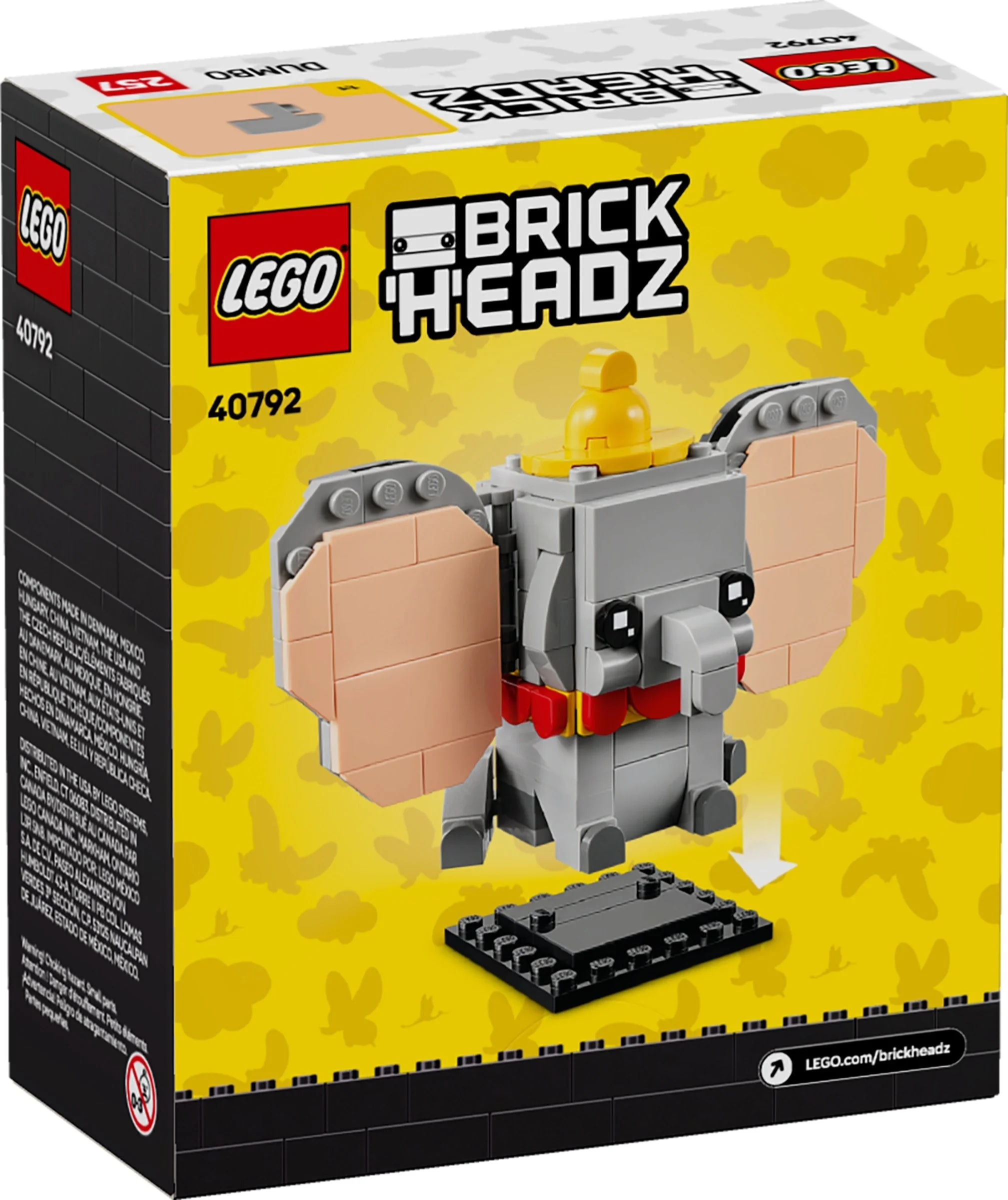 LEGO® 40792 Zestaw Klocków Lego Brickheadz Dumbo plus torba Lego - zdjęcie 1