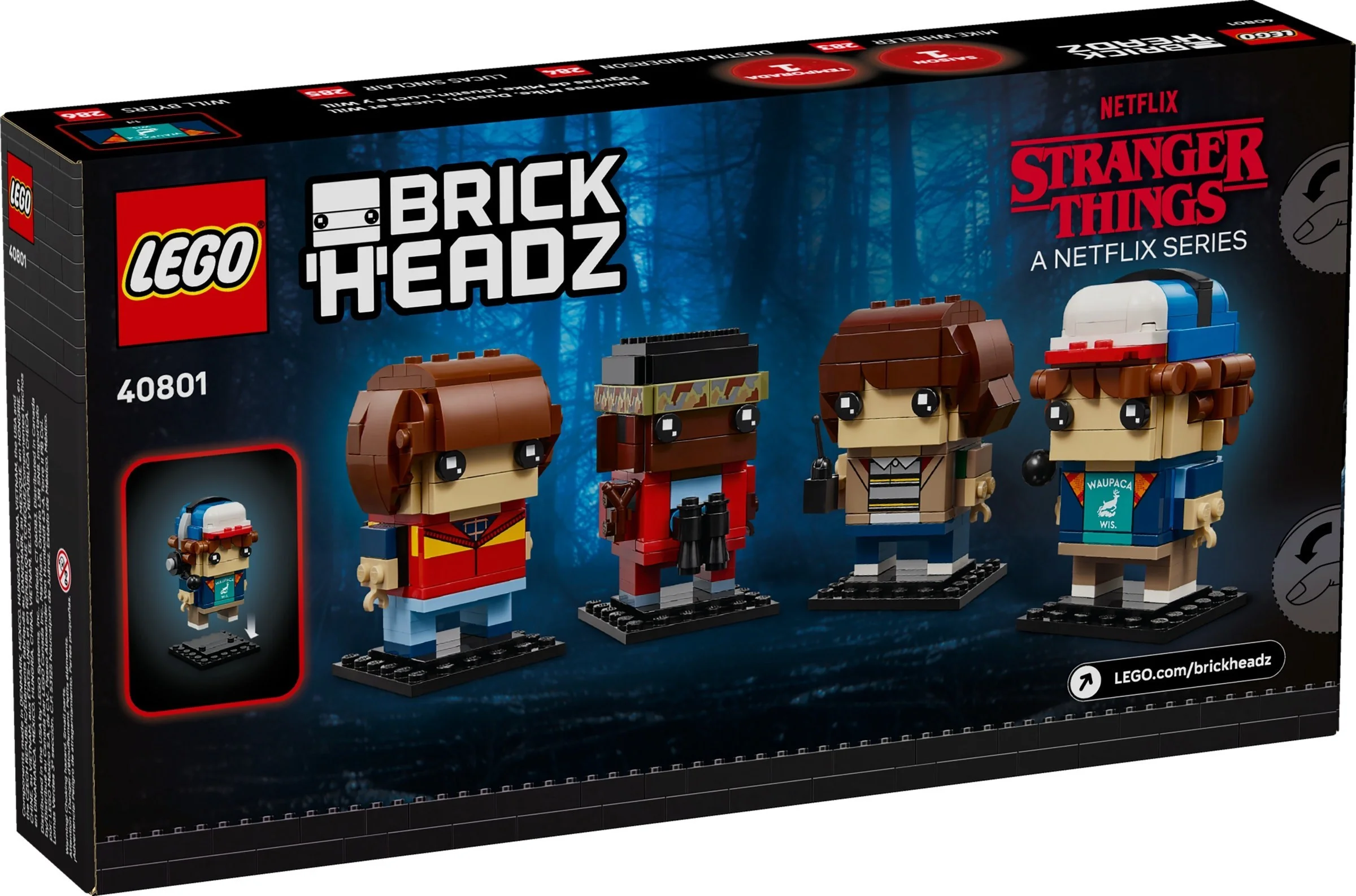 LEGO® 40801 Stranger Things Figurki Dustina Mike’a Willa i Lucasa - zdjęcie 2
