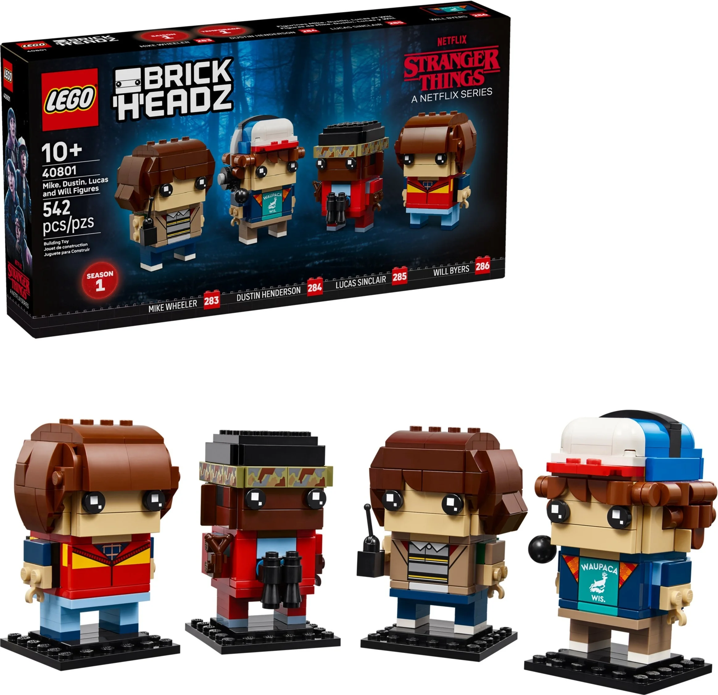 LEGO® 40801 Stranger Things Figurki Dustina Mike’a Willa i Lucasa - zdjęcie 3
