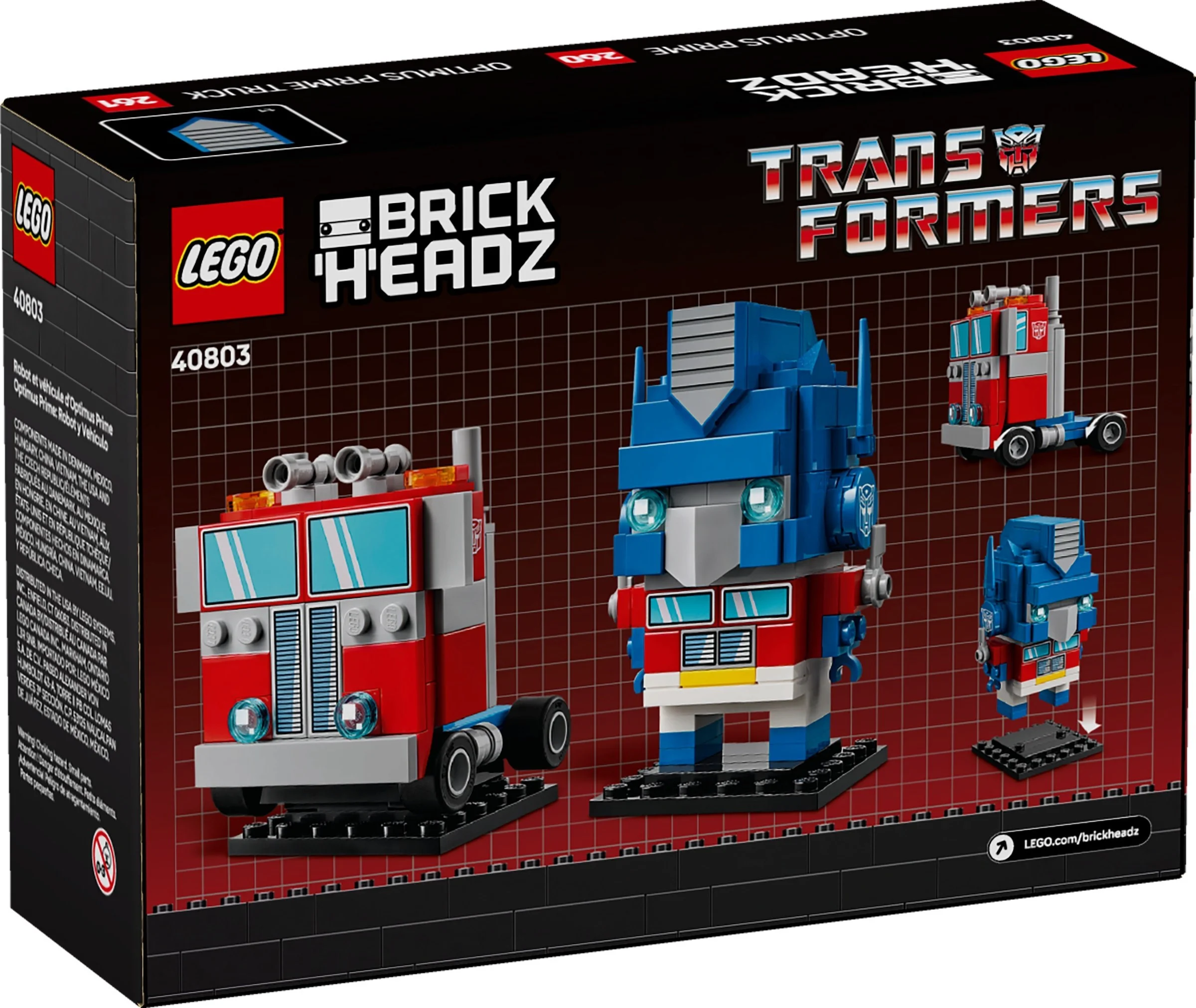 LEGO® 40803 Robot i pojazd Optimus Prime - zdjęcie 1