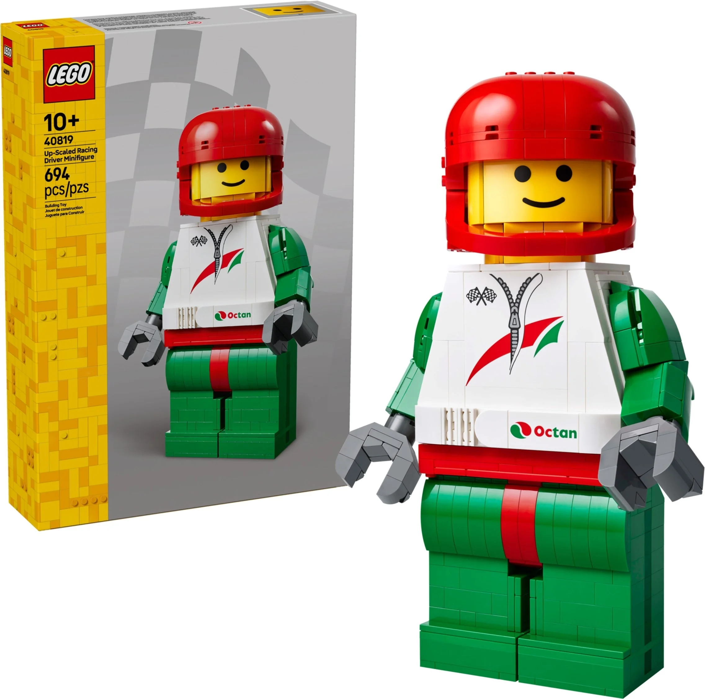 LEGO® 40819 Lego Minifigurki Duża minifigurka kierowcy wyścigowego - zdjęcie 3