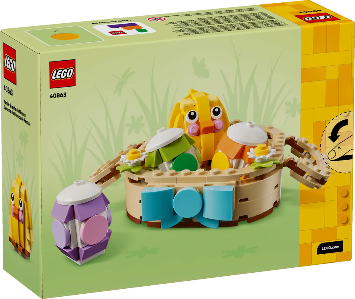 LEGO® 40863 Wielkanocny Kosz z Pisankami Wiosenny Zestaw z Króliczkiem - zdjęcie 2