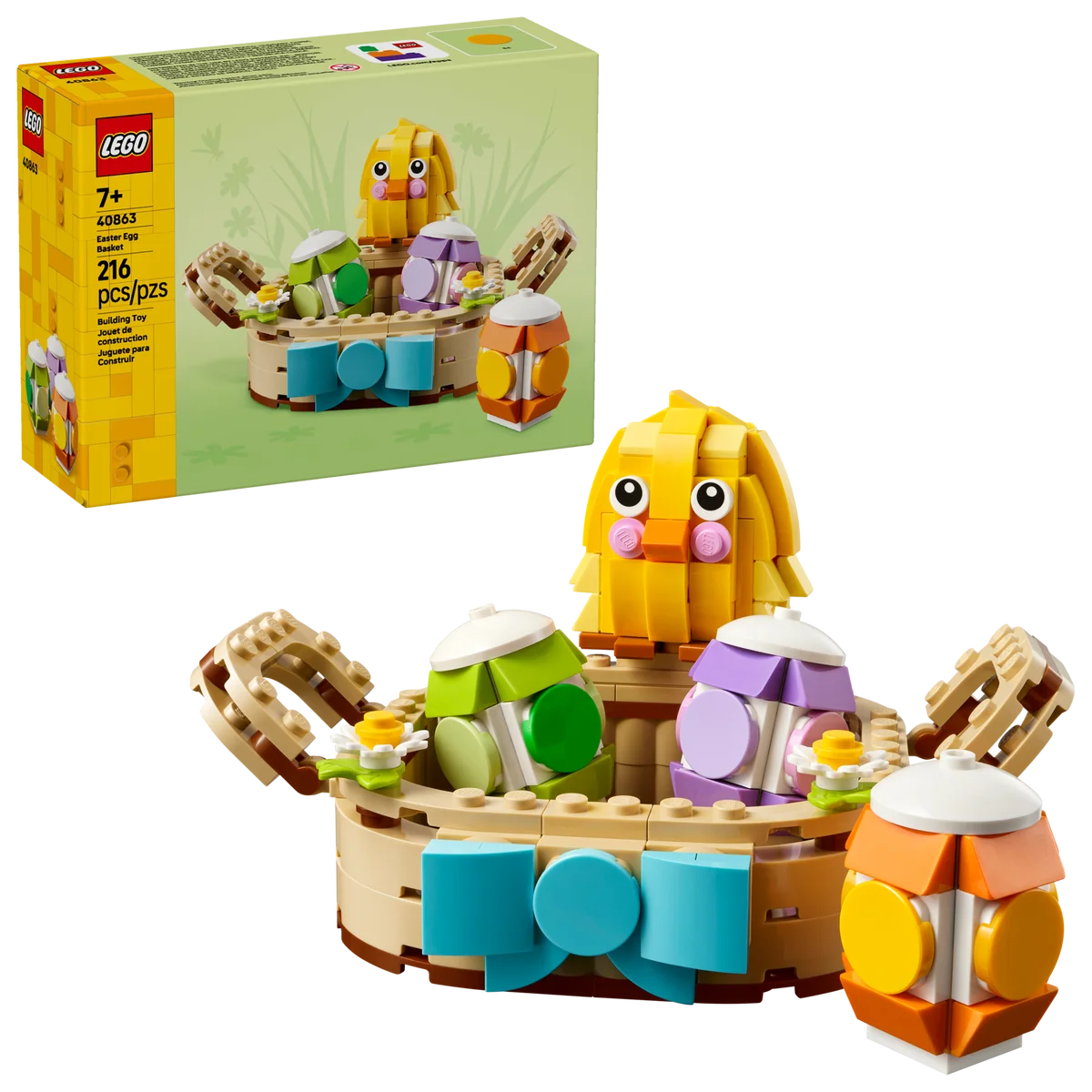 LEGO® 40863 Wielkanocny Kosz z Pisankami Wiosenny Zestaw z Króliczkiem - zdjęcie 1