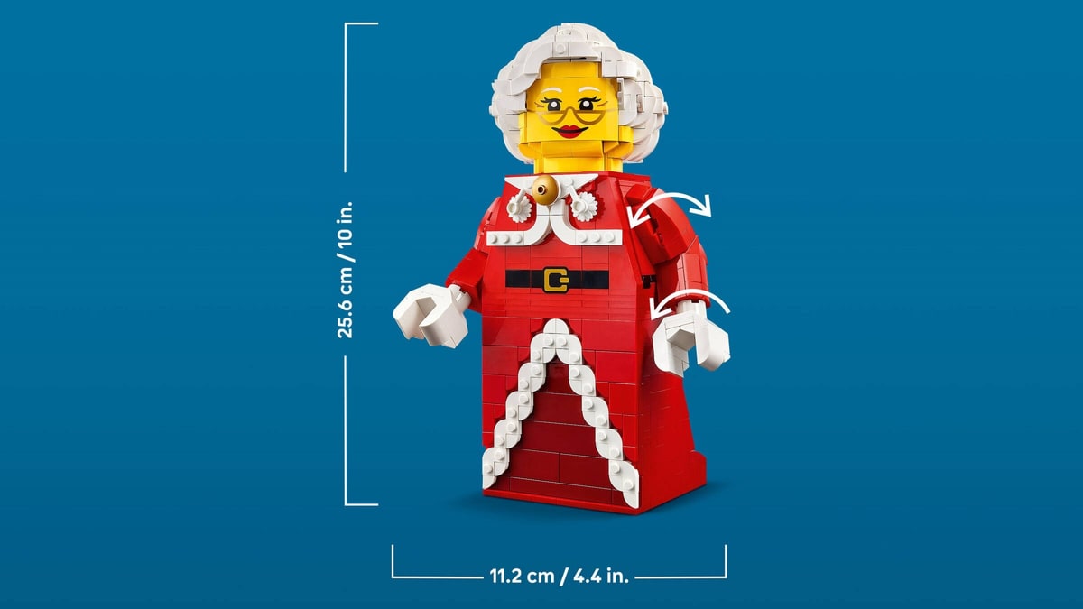 LEGO® 40875 Powiększona minifigurka Pani Mikołajowej - zdjęcie 10