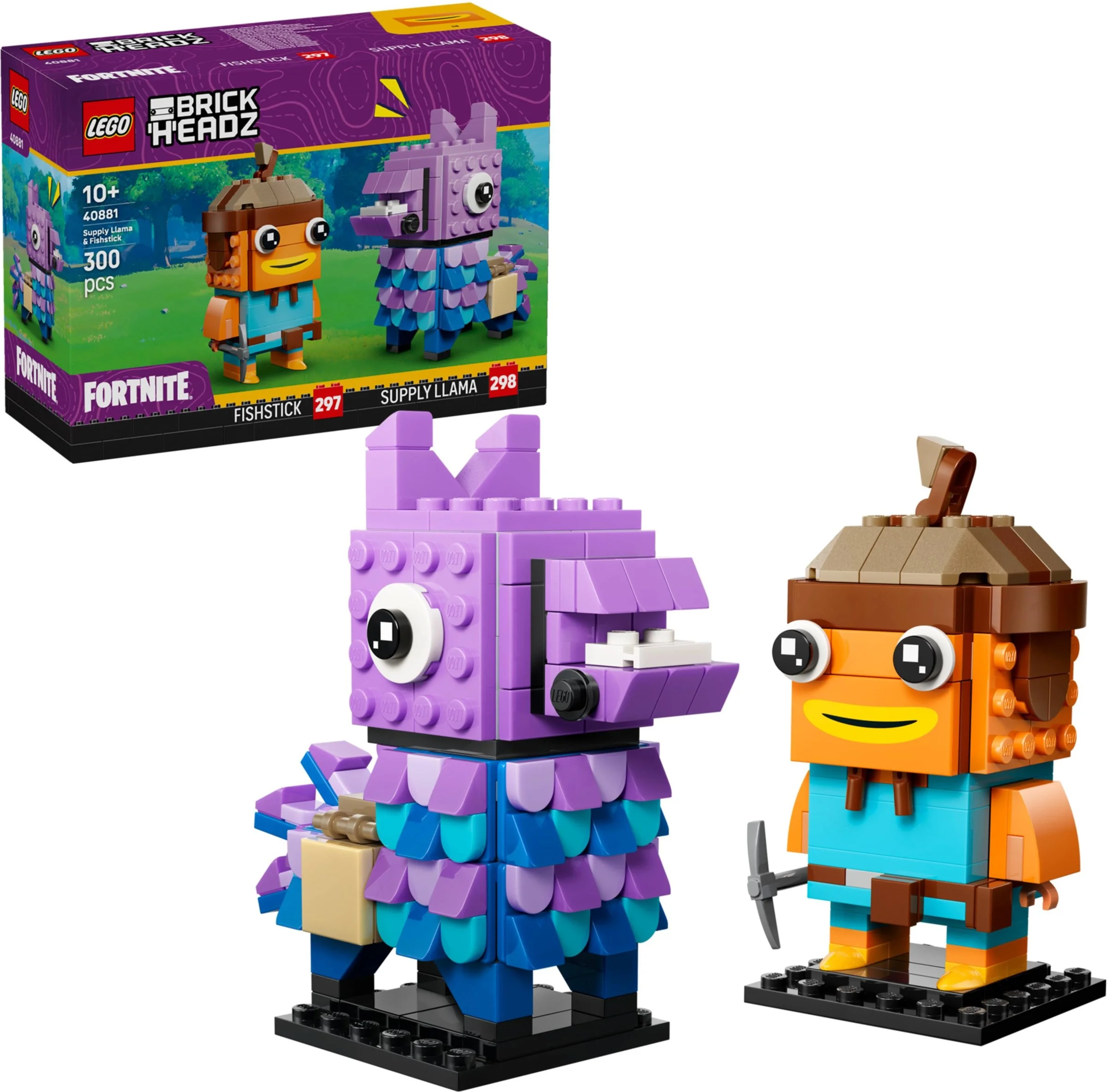 LEGO® 40881 Lego BrickHeadz Lama Zaopatrzeniowa i Palucha Rybnego figurki - zdjęcie 1