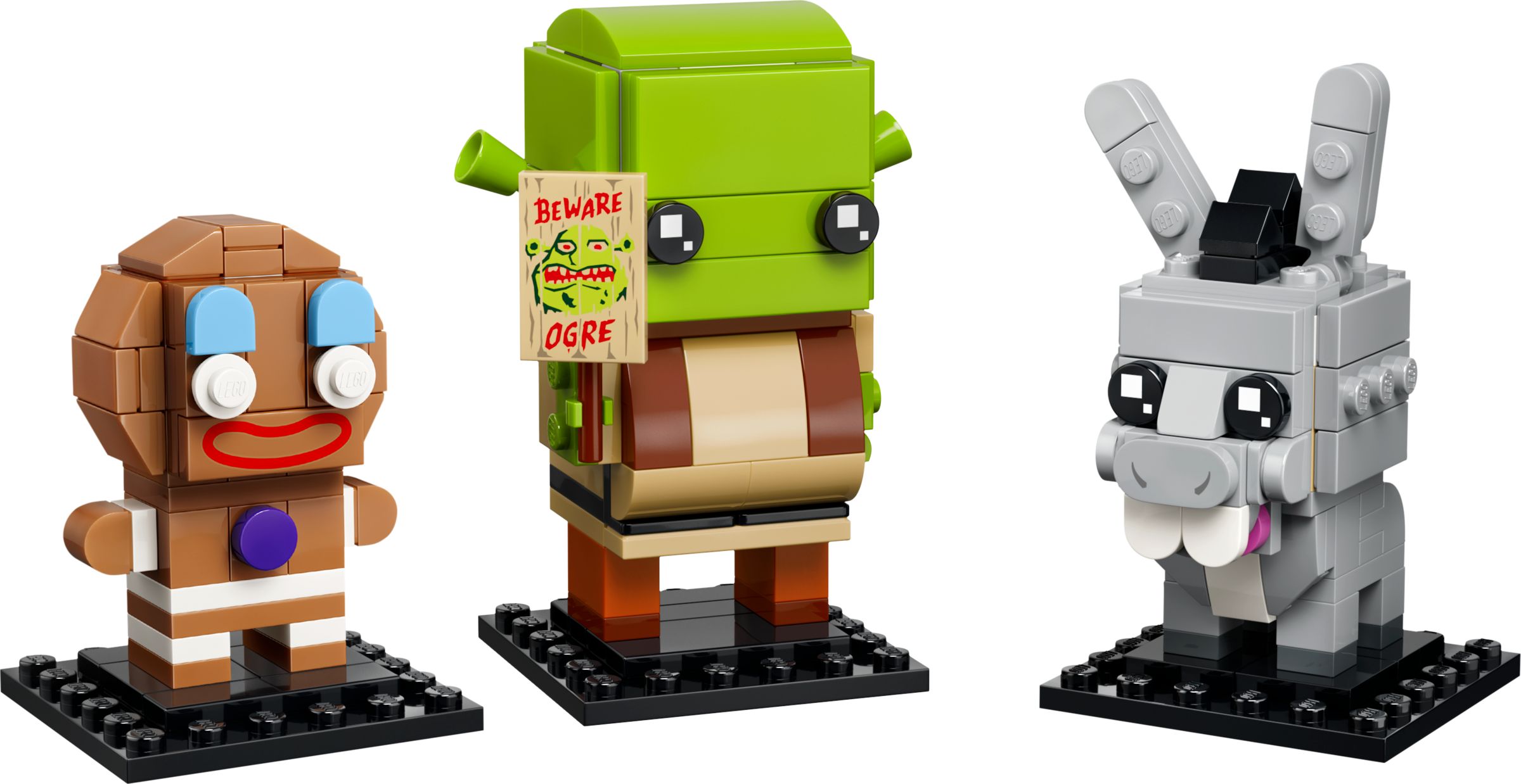 Shrek, Donkey & Gingy Figures