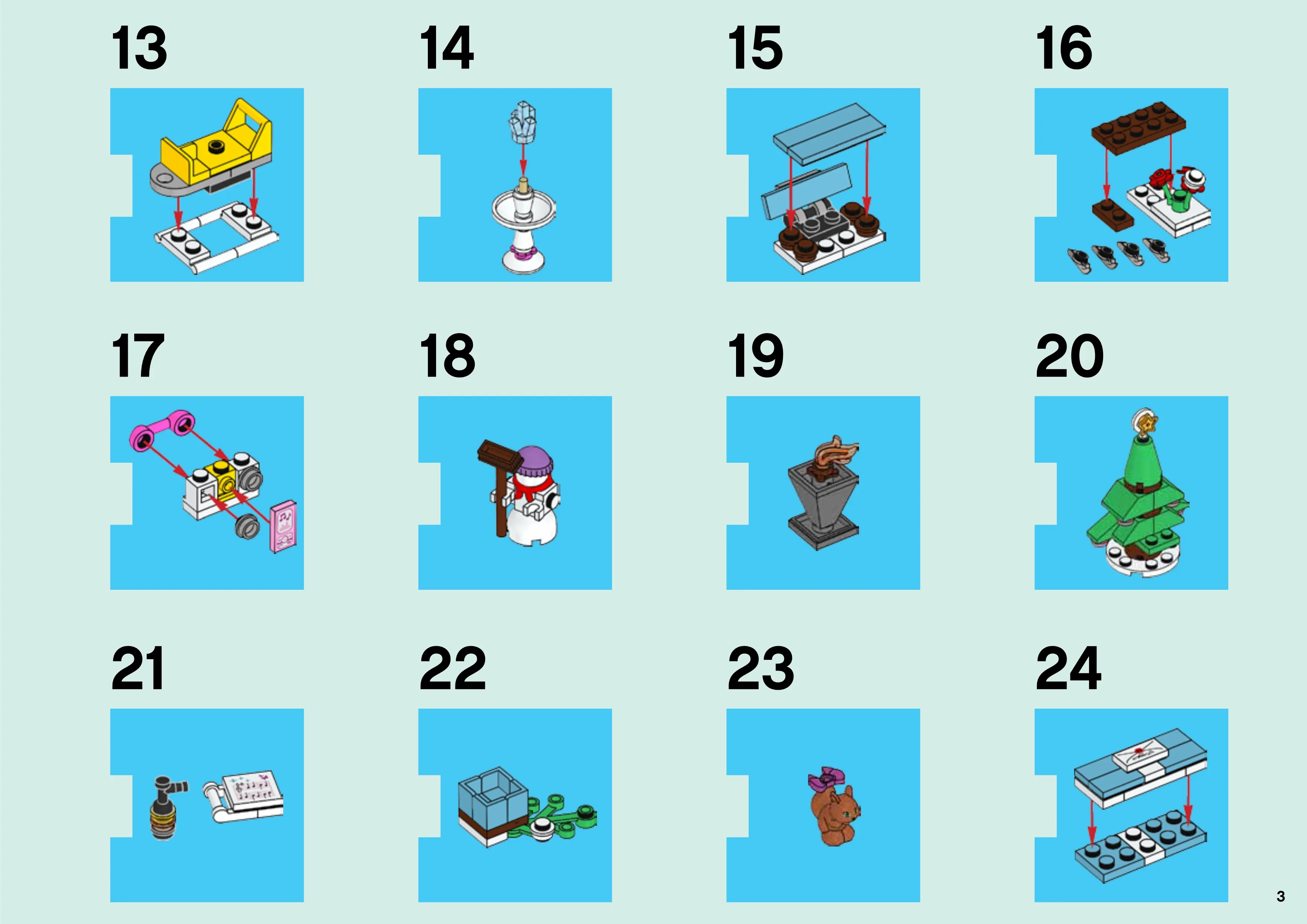 LEGO® 41016 Oryginalne Lego Friends Kalendarz adwentowy z 2013 roku Limitowane - zdjęcie 4