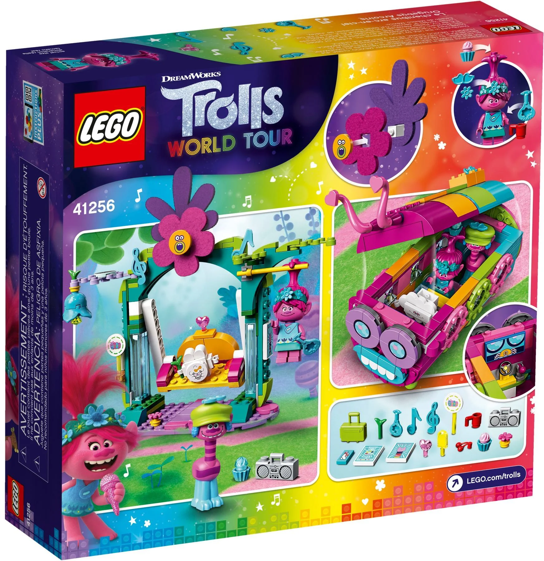 LEGO® 41256 Trolls World Tour Tęczowy gąsienicowóz Nowe - zdjęcie 6
