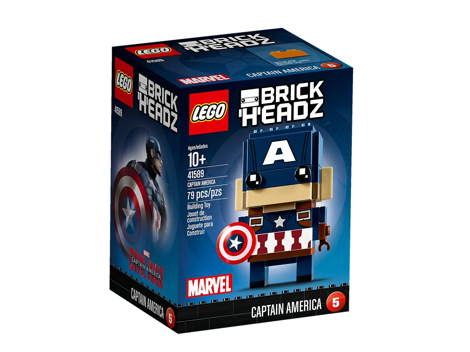 LEGO® 41589 nowy Lego Marvel BrickHeadz Kapitan Ameryka Misb 2017 - zdjęcie 3
