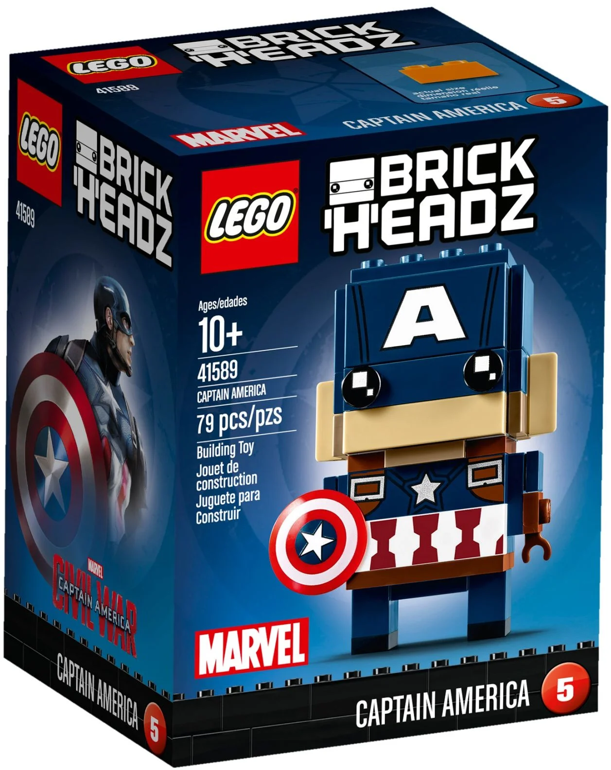LEGO® 41589 nowy Lego Marvel BrickHeadz Kapitan Ameryka Misb 2017 - zdjęcie 4