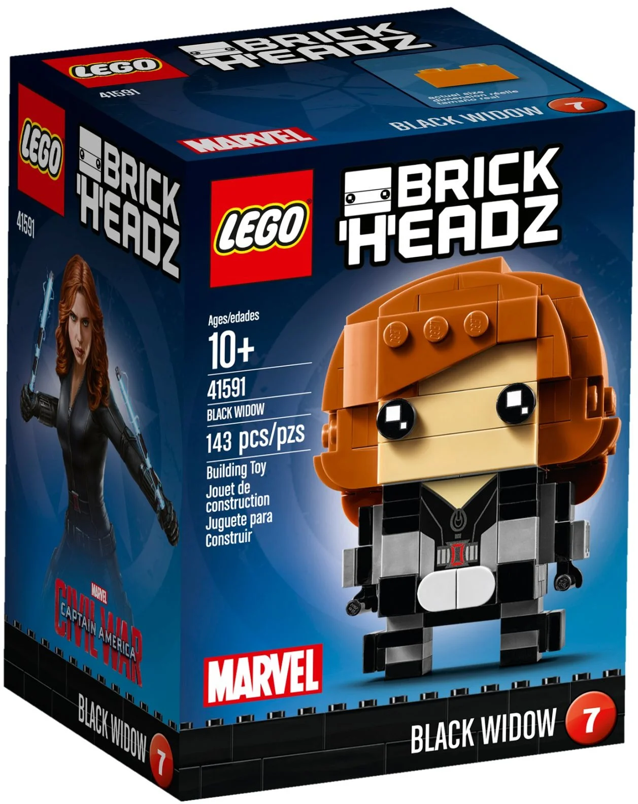 LEGO® 41591 nowy Lego BrickHeadz Czarna Wdowa Marvel Misb 2017 - zdjęcie 4